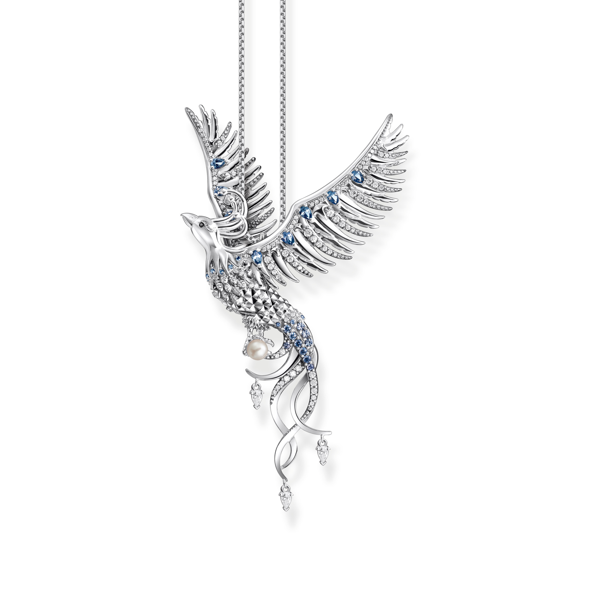 Thomas Sabo Anhänger Phönix mit blauen Steinen PE937-945-7