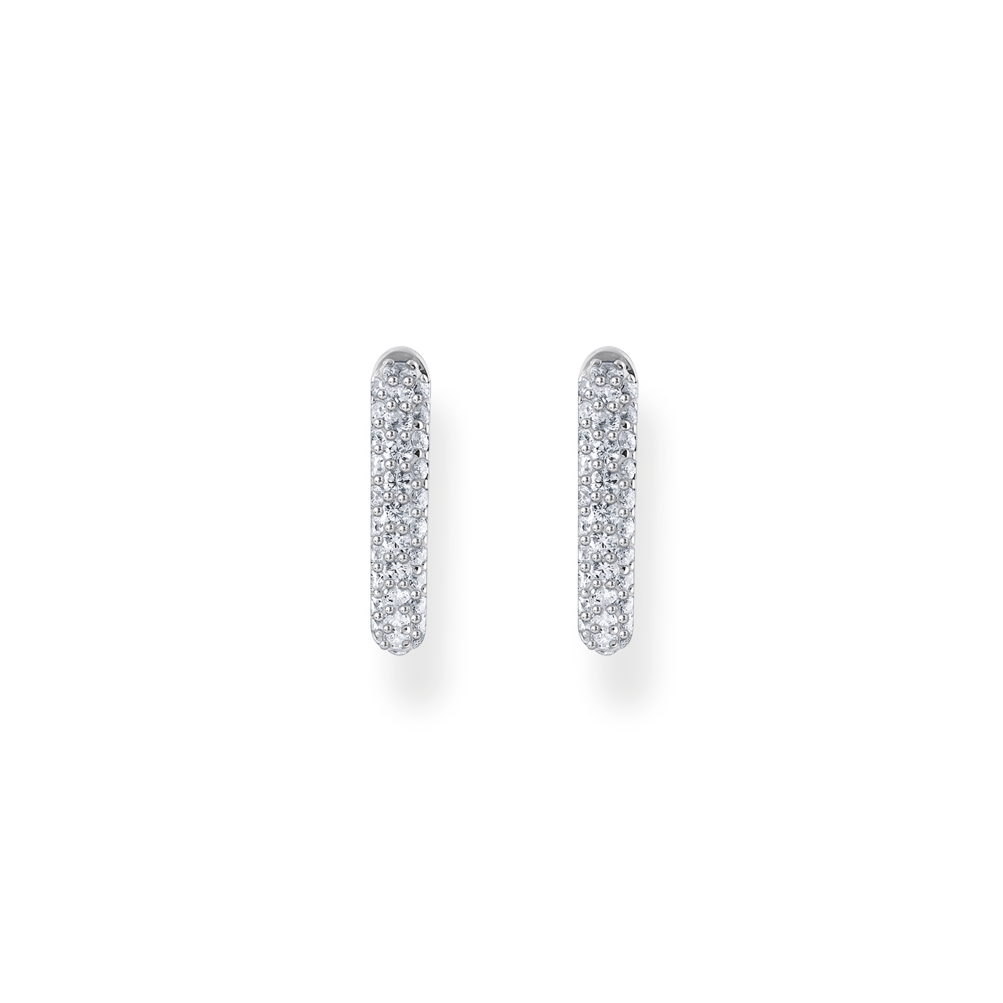 Thomas Sabo Creolen Silber mit weißem Zirkonia-Pavé CR730-051-14