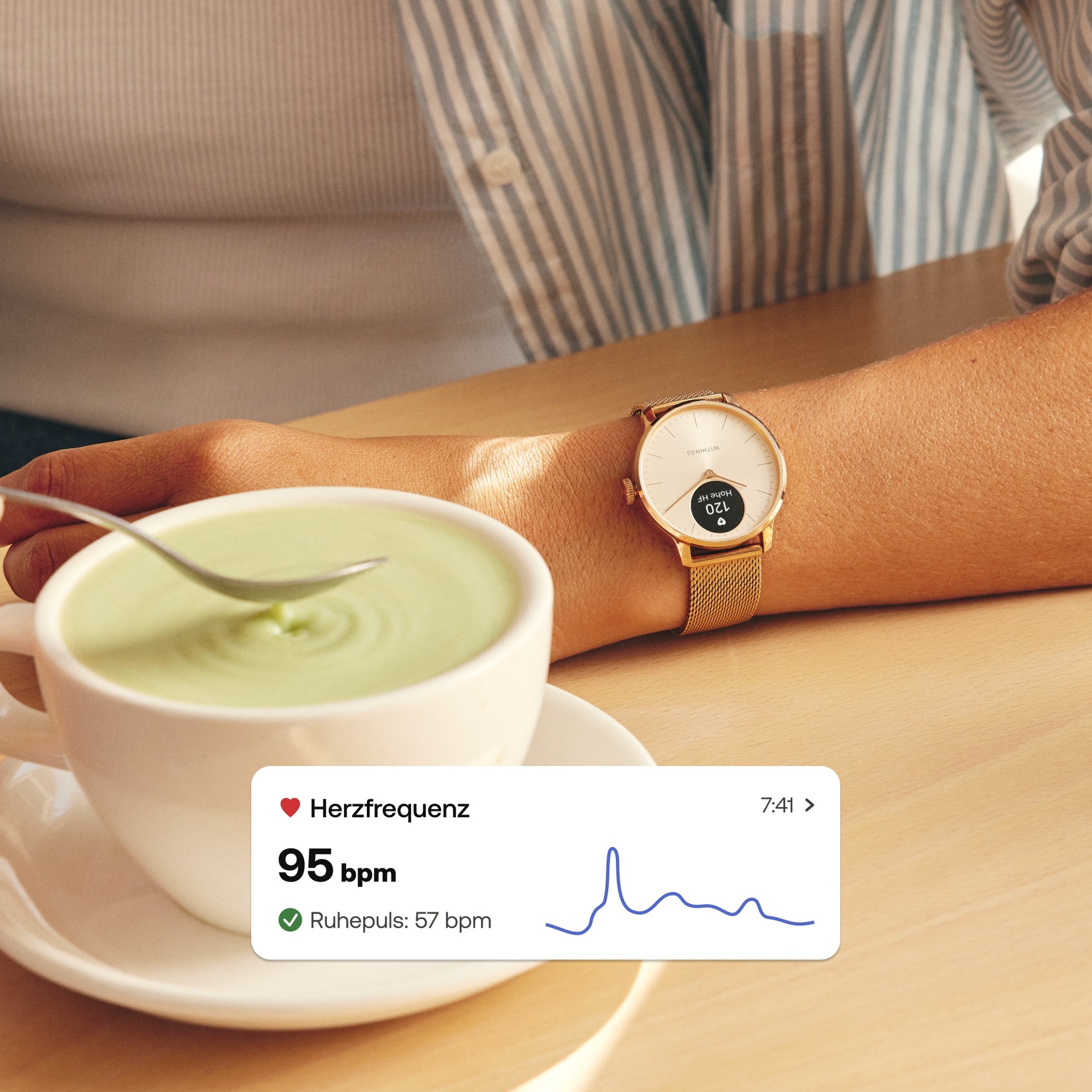 Withings ScanWatch Light 37mm rose gold white HWA11-MODEL 1-ALL-IN
