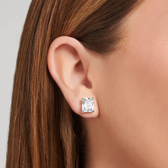 Thomas Sabo Ohrstecker Silber "Weisser Stein" H2201-051-14