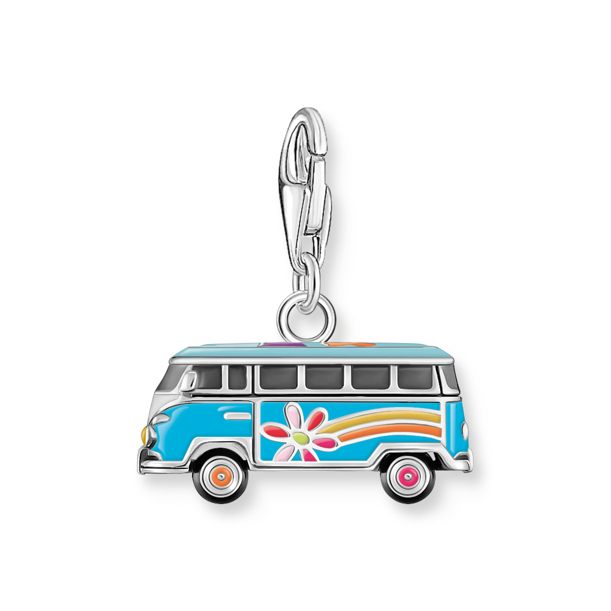 Thomas Sabo 2210-664-7 Charm-Anhänger Original Volkswagen Hippie-Bus