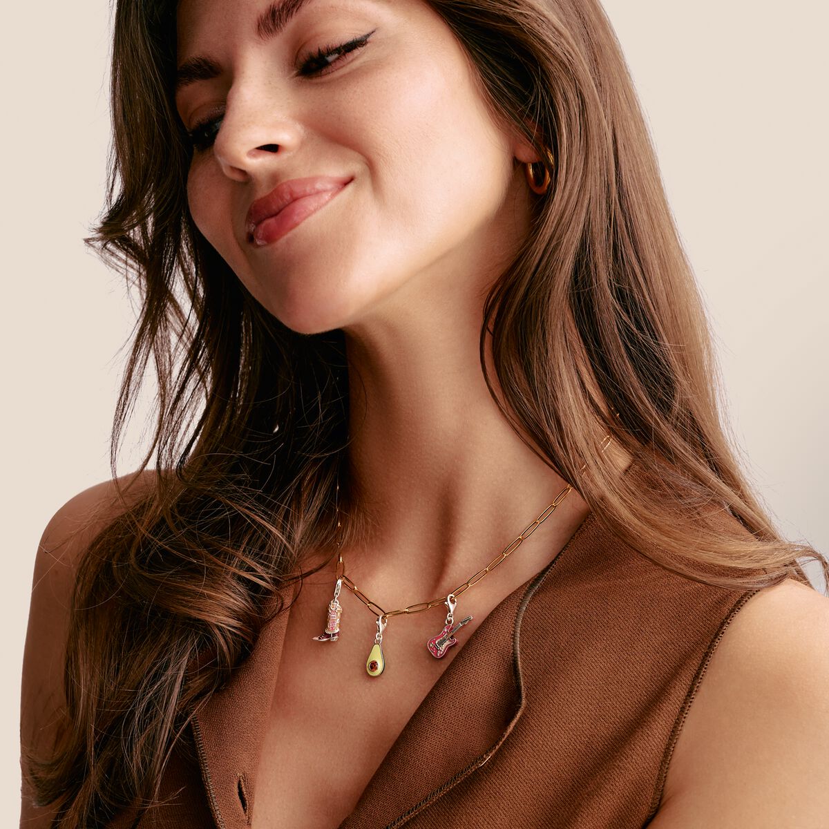 Thomas Sabo 2220-691-7 Charm-Anhänger E-Gitarre Silber