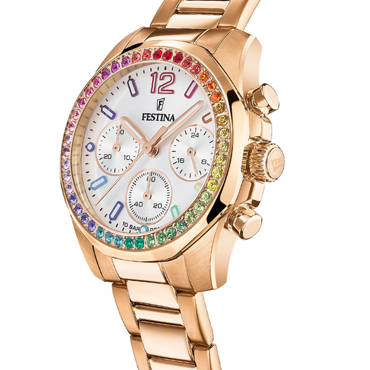 Festina Damenuhr Chronograph rosè Multicolor F20639/2