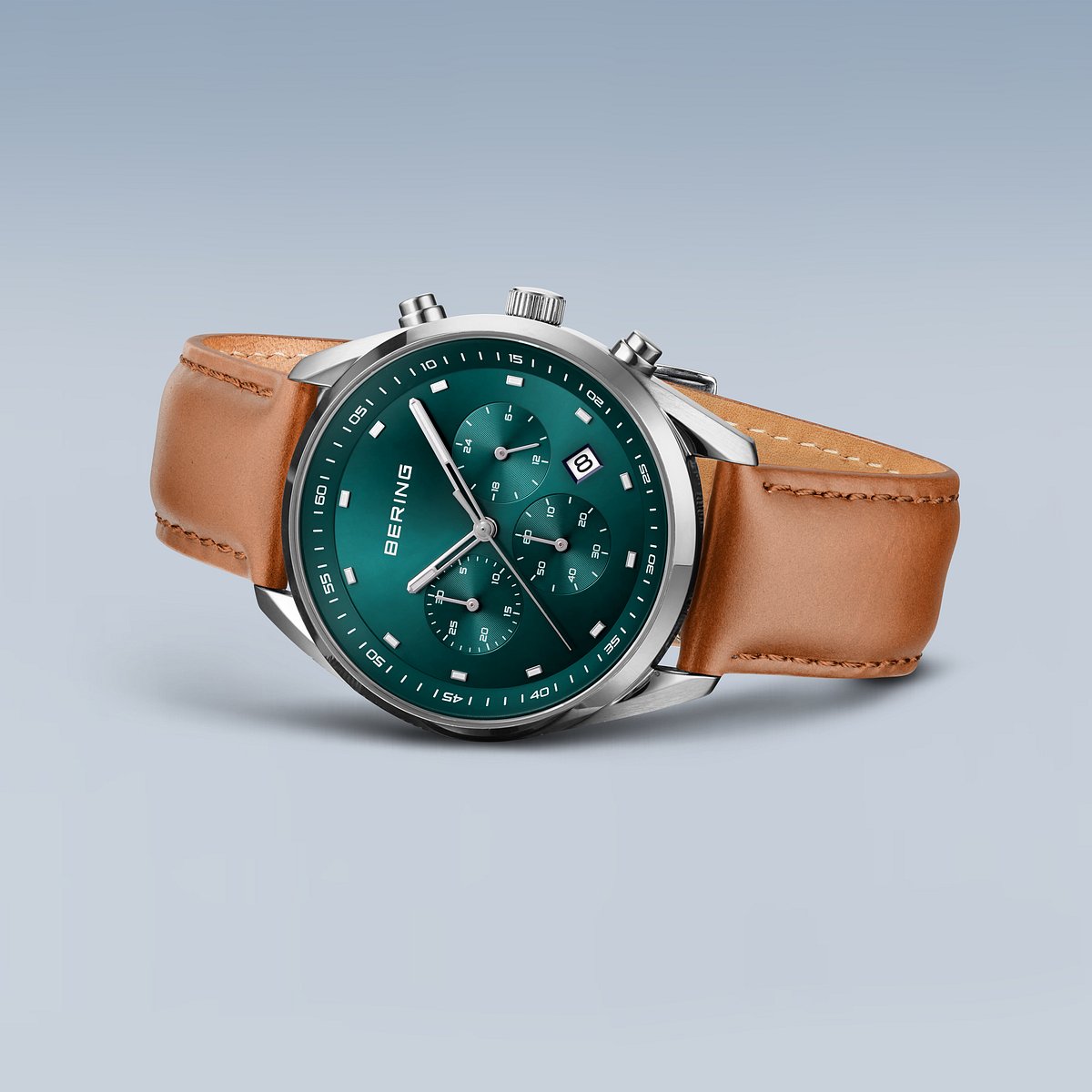 Bering 19240-508 Herrenchronograph Lederband