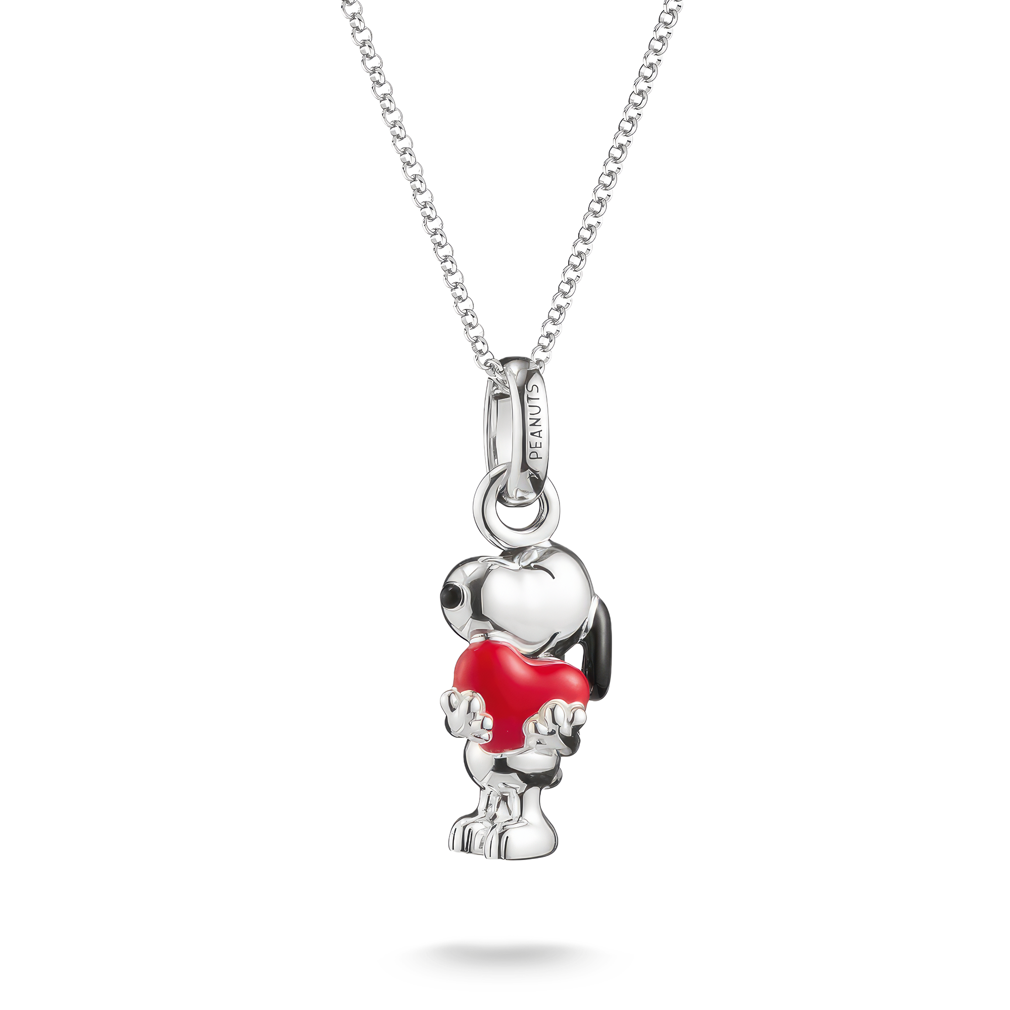 THOMAS SABO x Peanuts Kette Snoopy mit rotem Herz Anhänger aus 925 Sterling Silber