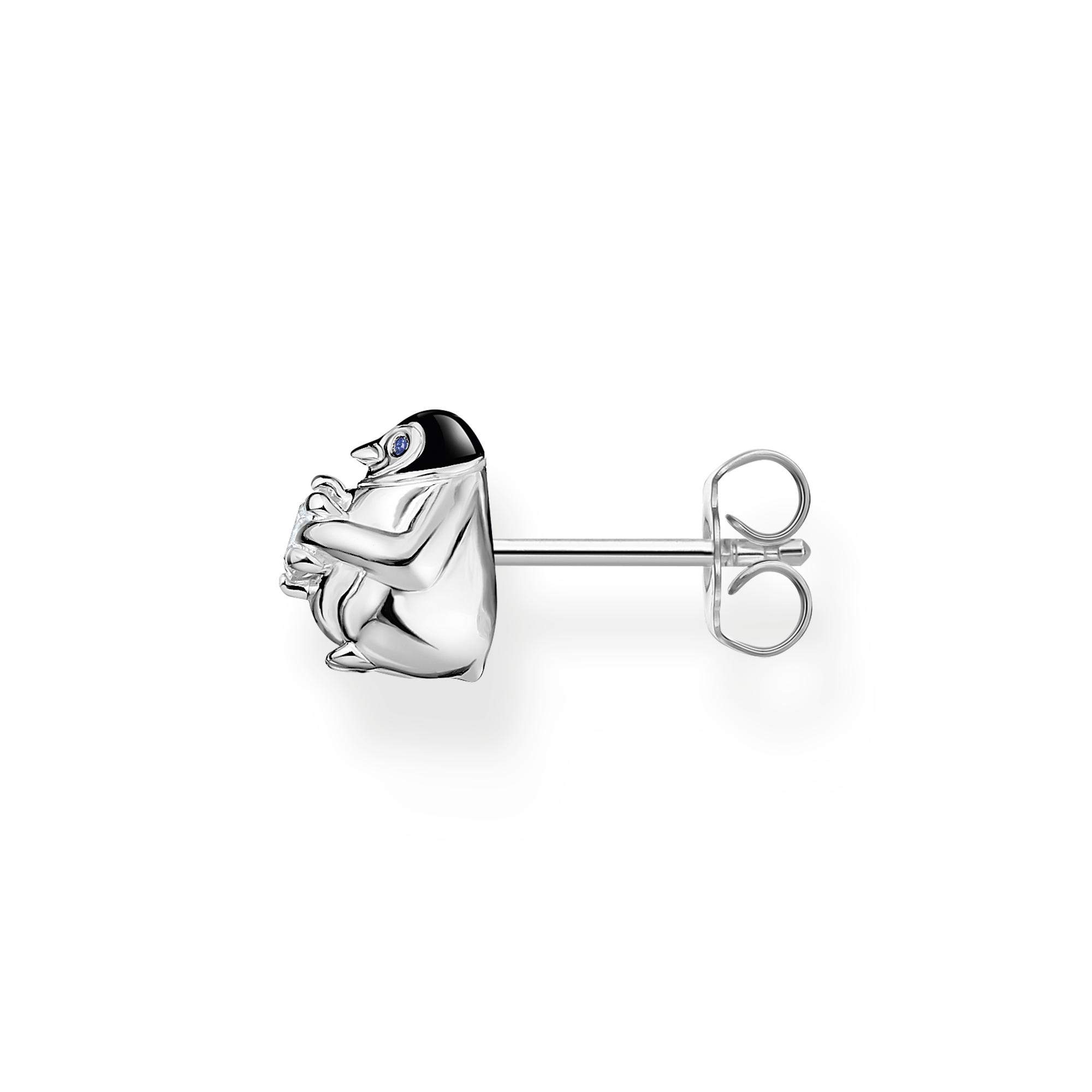Thomas Sabo Einzel Ohrstecker Silber "Pinguin mit weissem Stein" H2258-041-7
