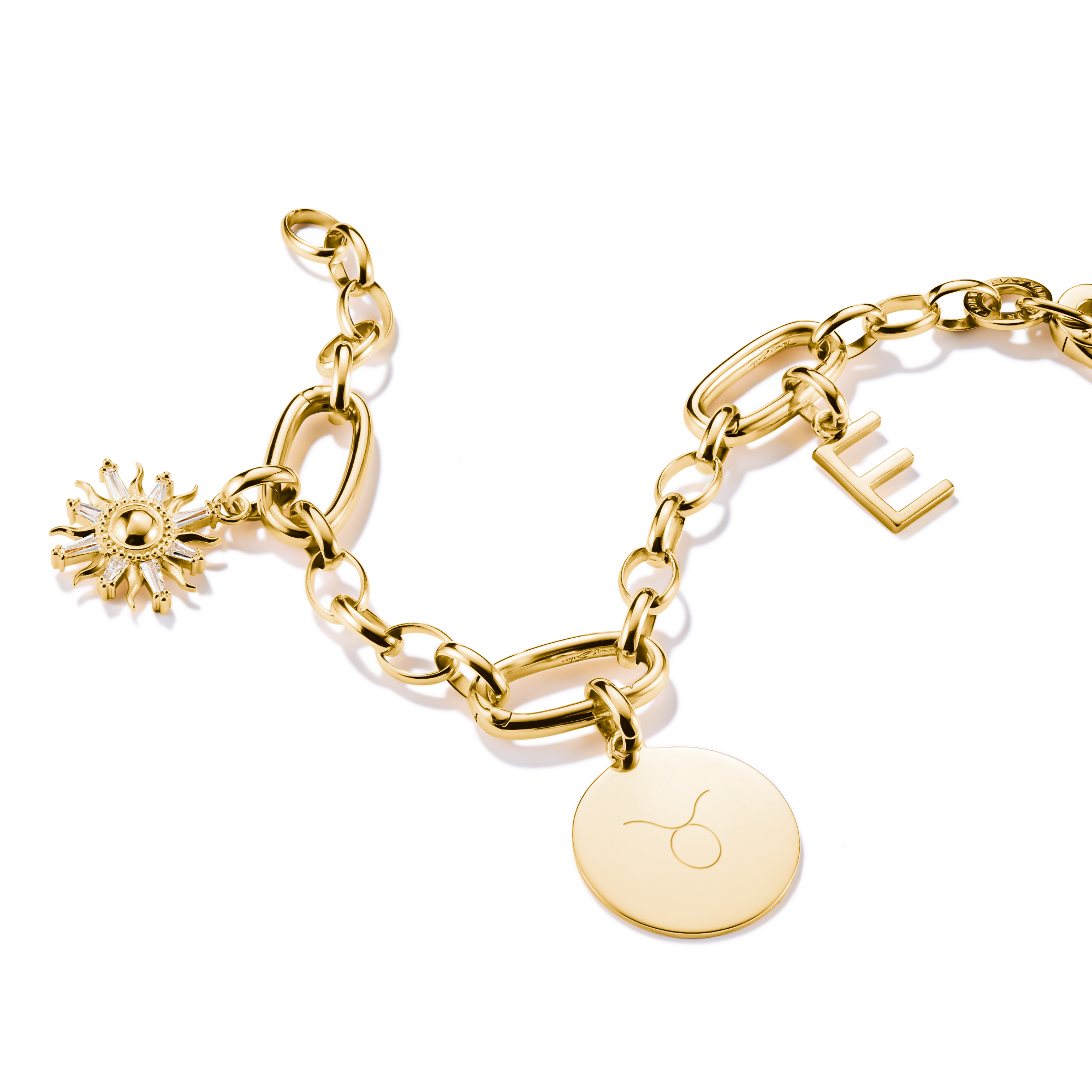 Thomas Sabo CC1273-413-39 Charm-Anhänger Coin groß Connect vergoldet