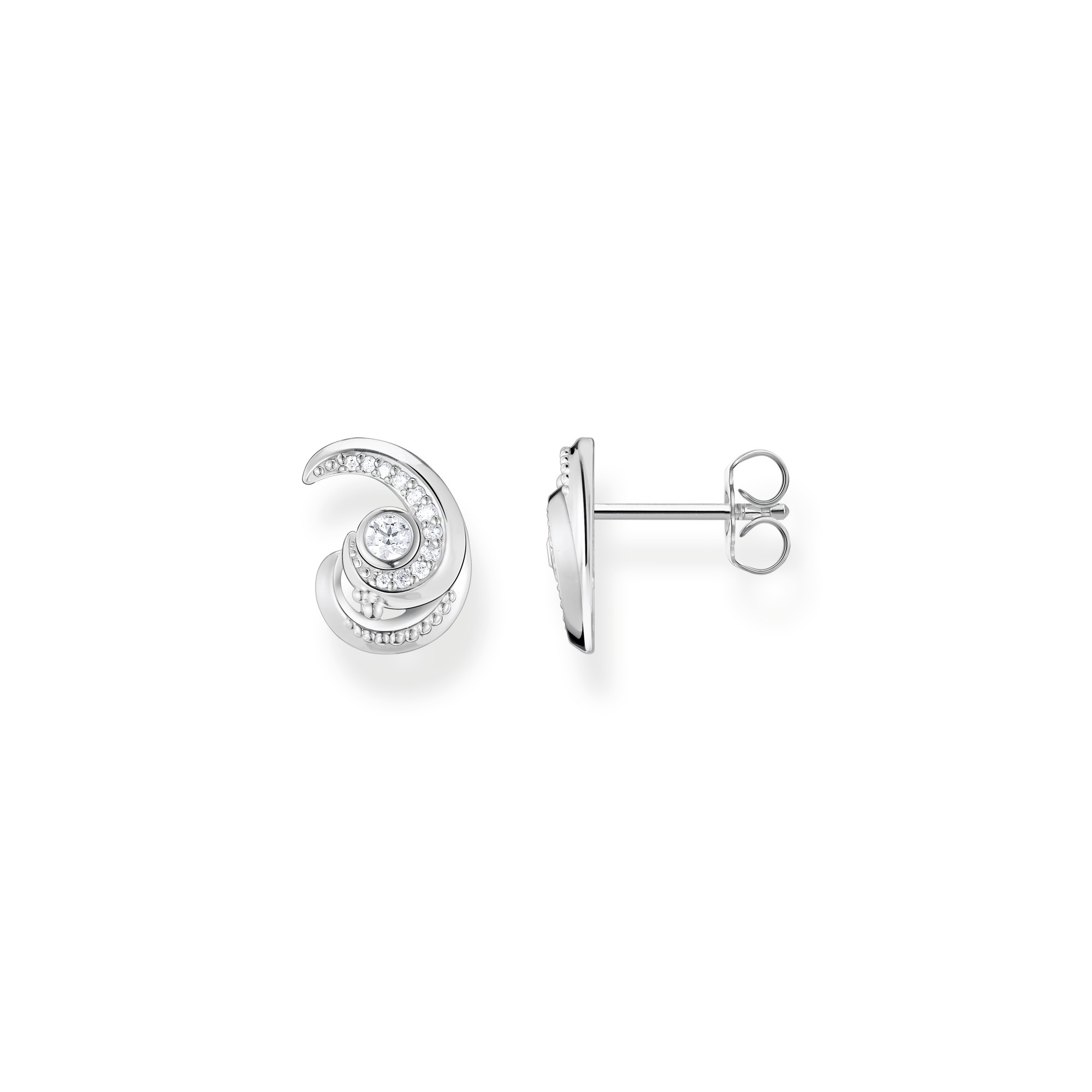 Thomas Sabo Ohrstecker Silber "Welle mit Steinen" H2226-051-14
