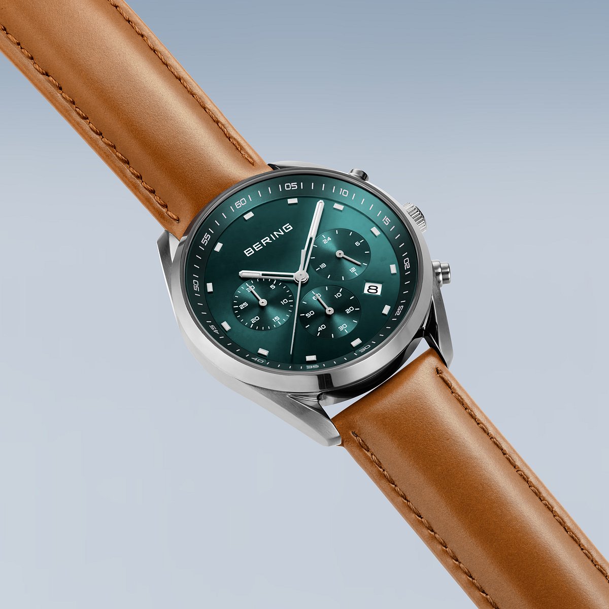 Bering 19240-508 Herrenchronograph Lederband