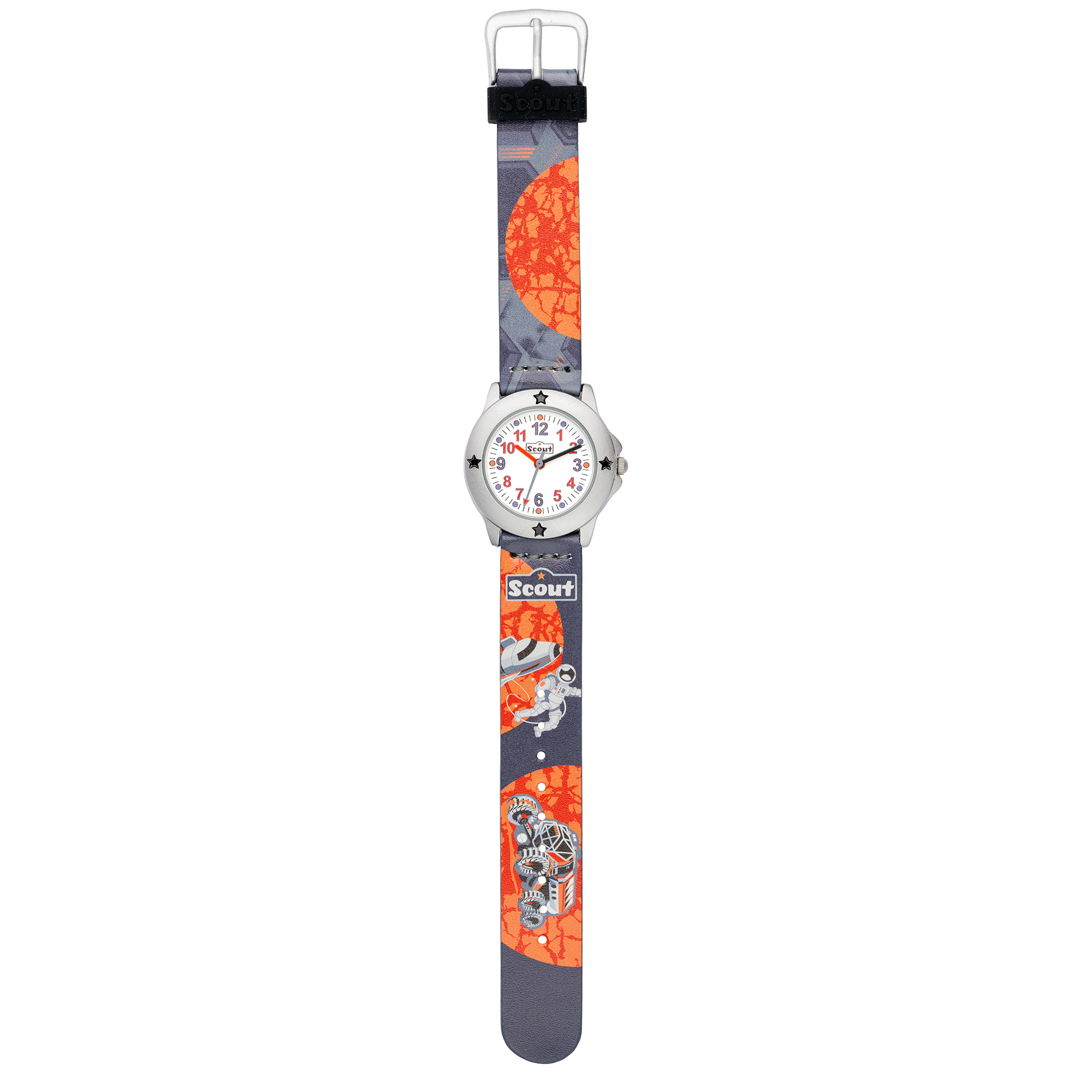Scout Kinder-Uhr Star Kids 29,5mm Weltraum Kunstlederband 5bar