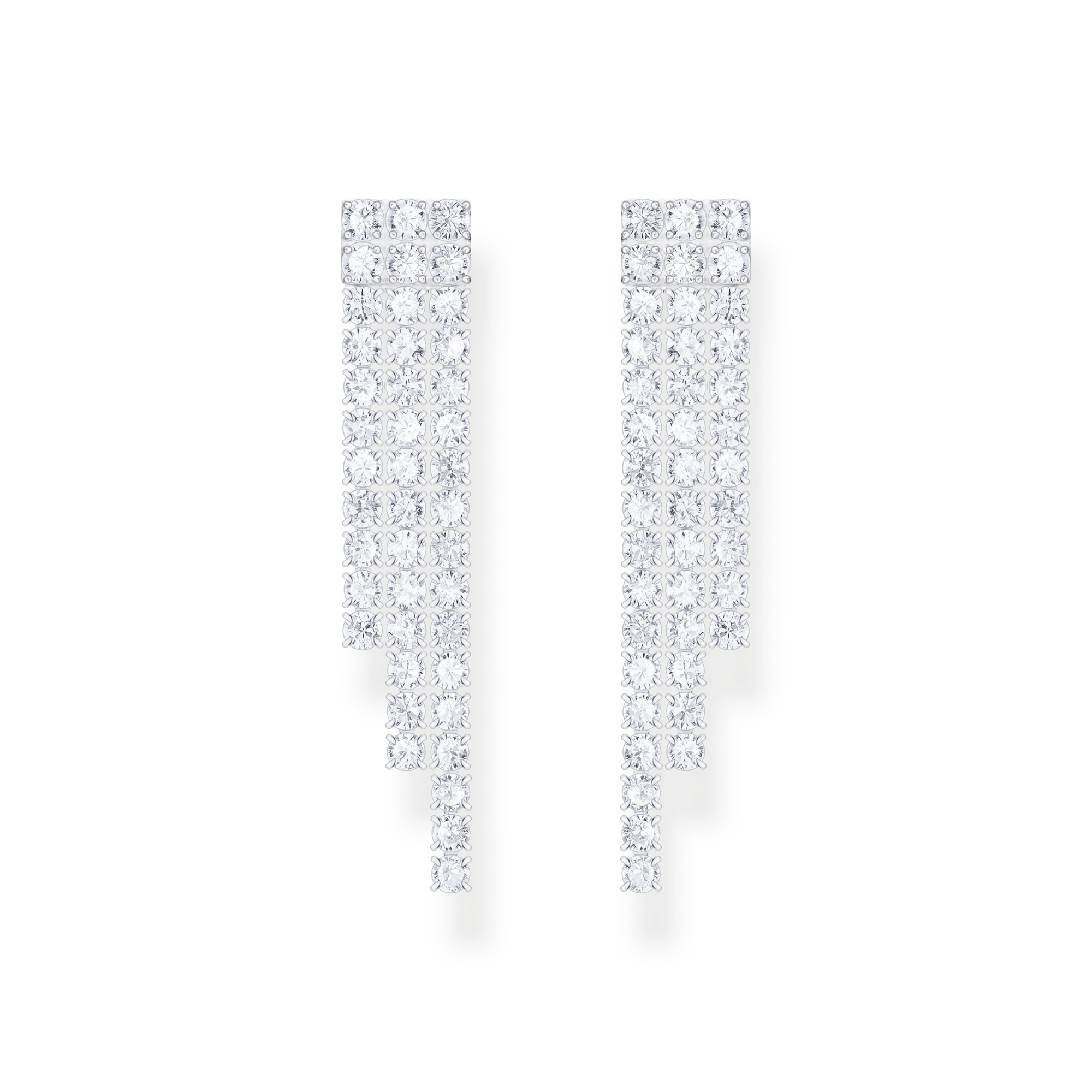 Thomas Sabo Wasserfall-Ohrringe Silber mit weißen Zirkonia H2309-051-14