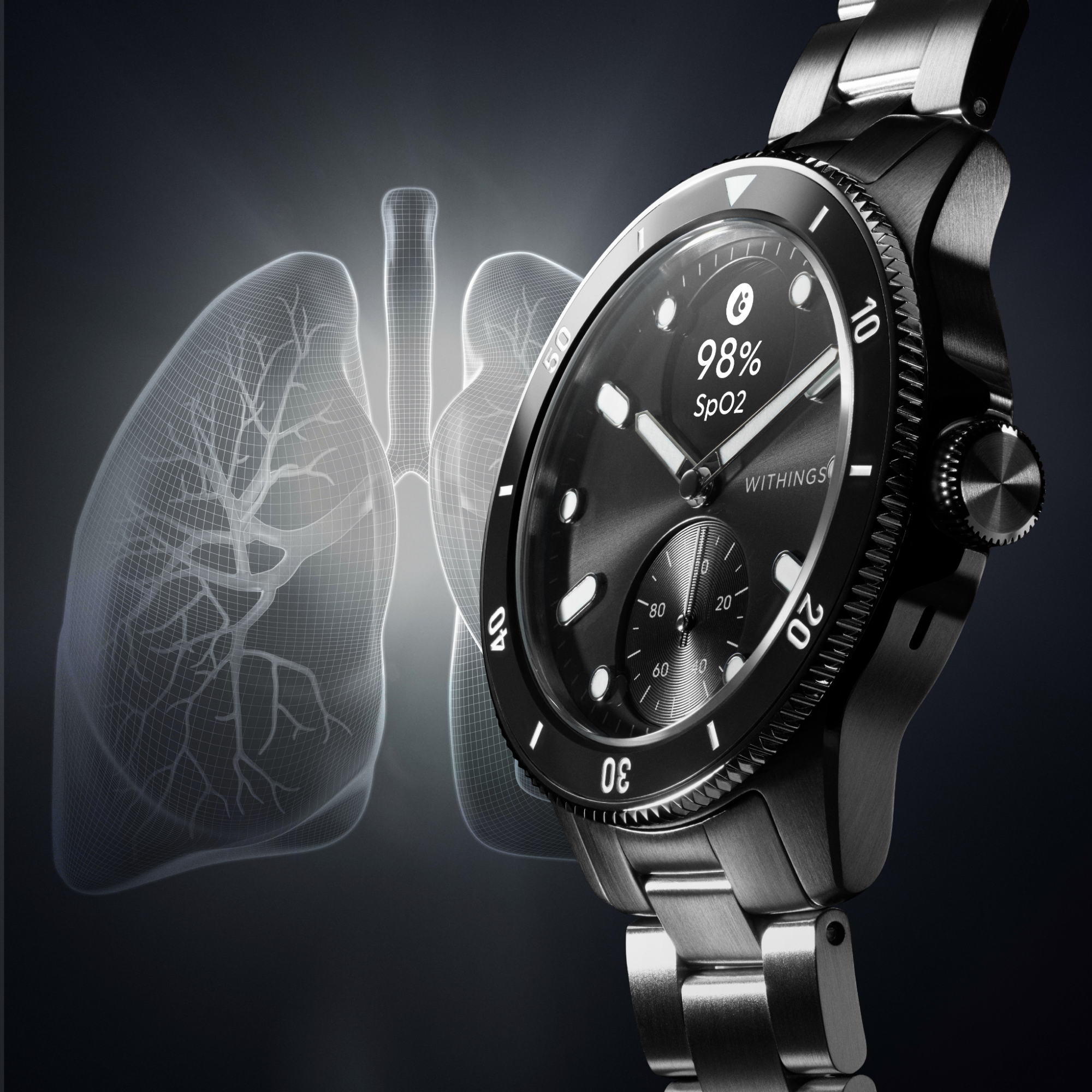 Withings HWA10-MODEL 9-ALL-IN Scanwatch Nova - 42mm Black