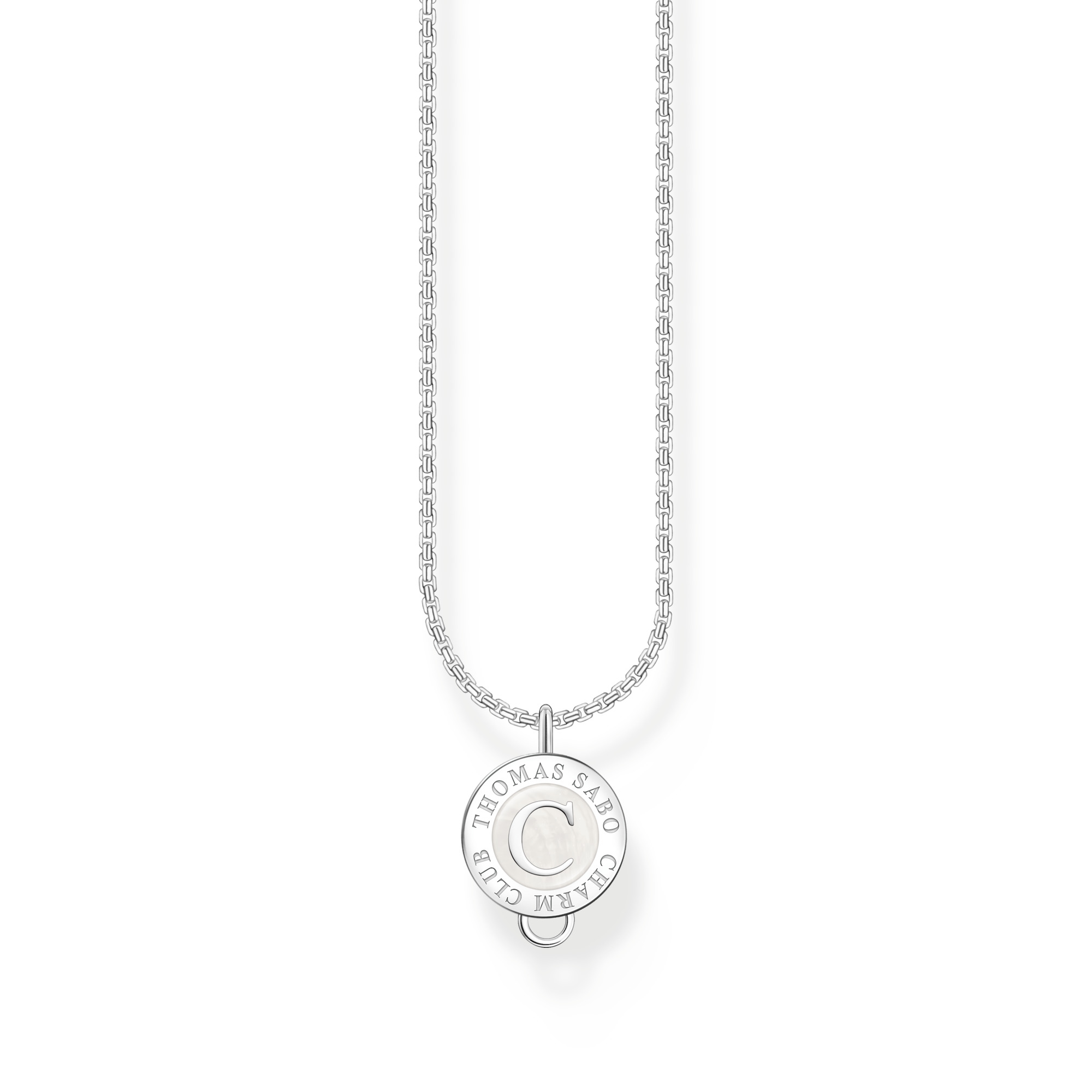 Thomas Sabo X2091-007-21-L45v Member Charm-Kette mit weißem Charmista Coin Silber