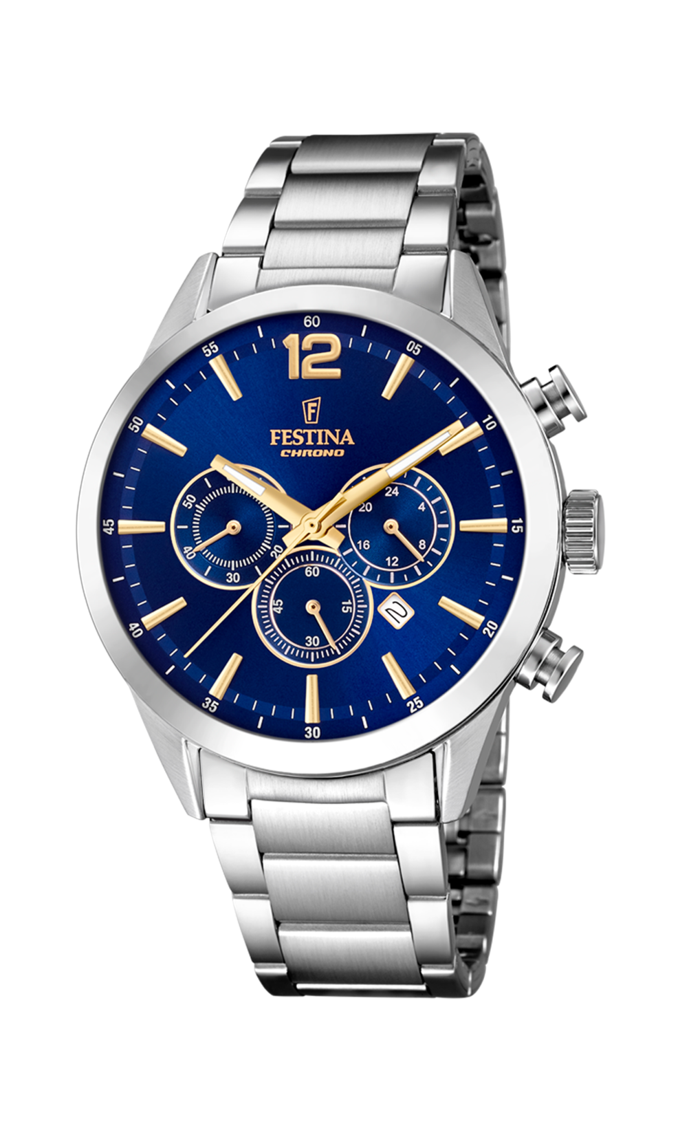 Festina Herren-Chronograph F20343/2 Edelstahl 44 mm Quarz
