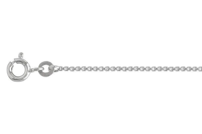 Runde Venezianerkette aus 925 Silber 45 cm 1,2 mm mit Federringverschluss
