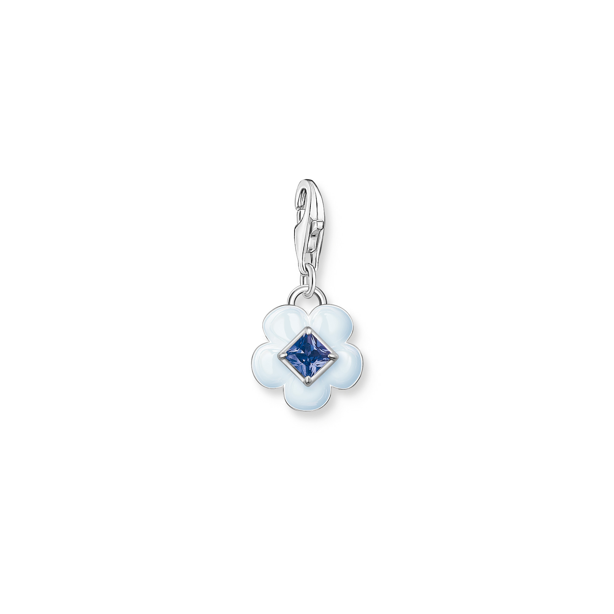 Thomas Sabo 1916-496-1 Charm Blume mit blauem Stein