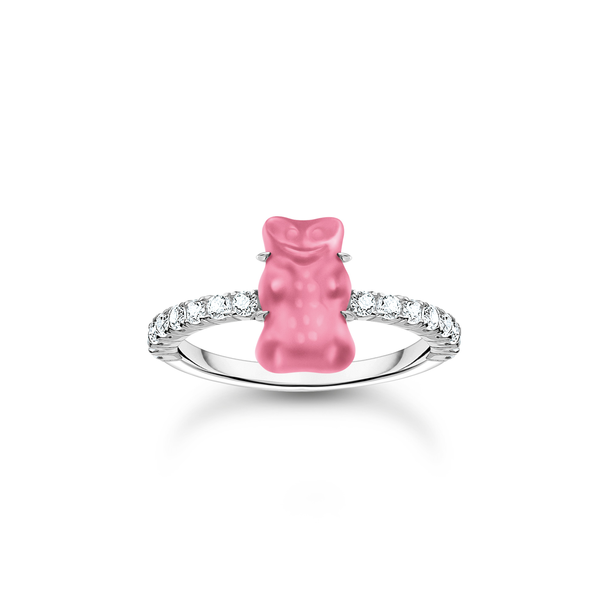 Thomas Sabo TR2459-052-9 Ring mit pinkem Mini-Goldbären
