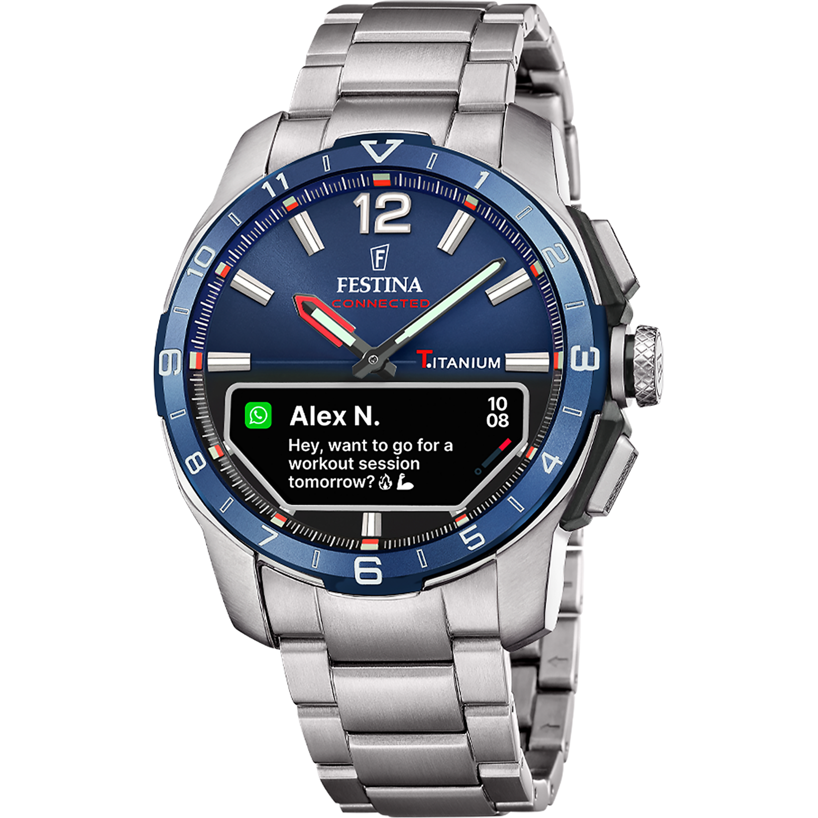 Festina Connected D F23000/E Hybrid-Herrenuhr Titan