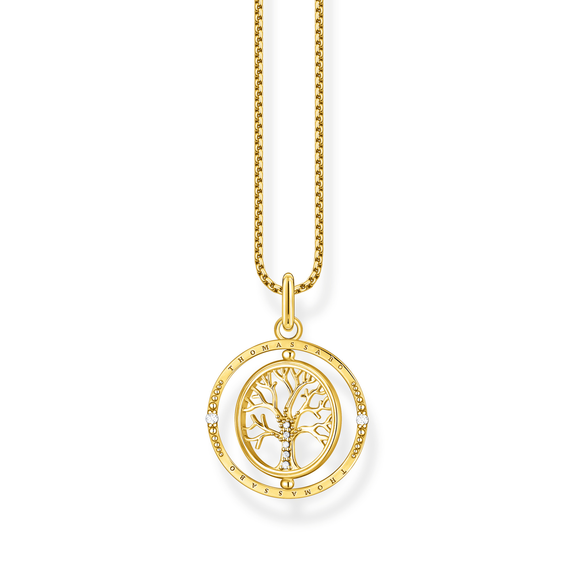 Thomas Sabo KE2148-414-14-L45v Kette Silber vergoldet "Tree of love Gold"