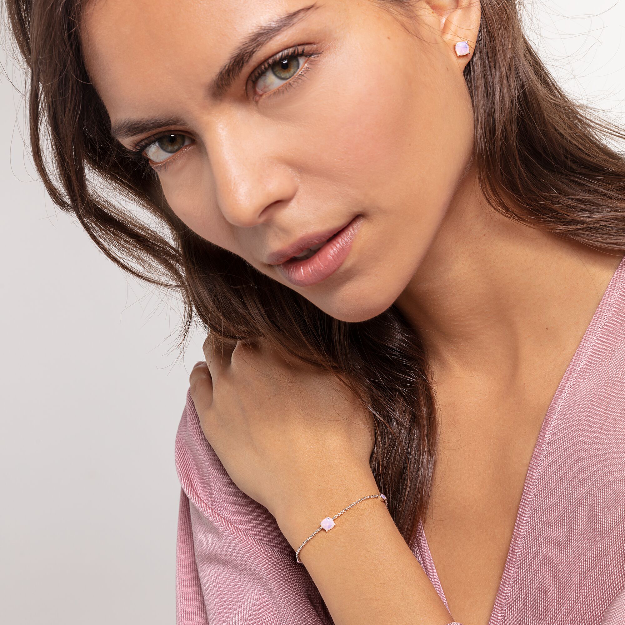 Thomas Sabo Armband Silber Opal- Farbeffekt A1936-699-7-L19v