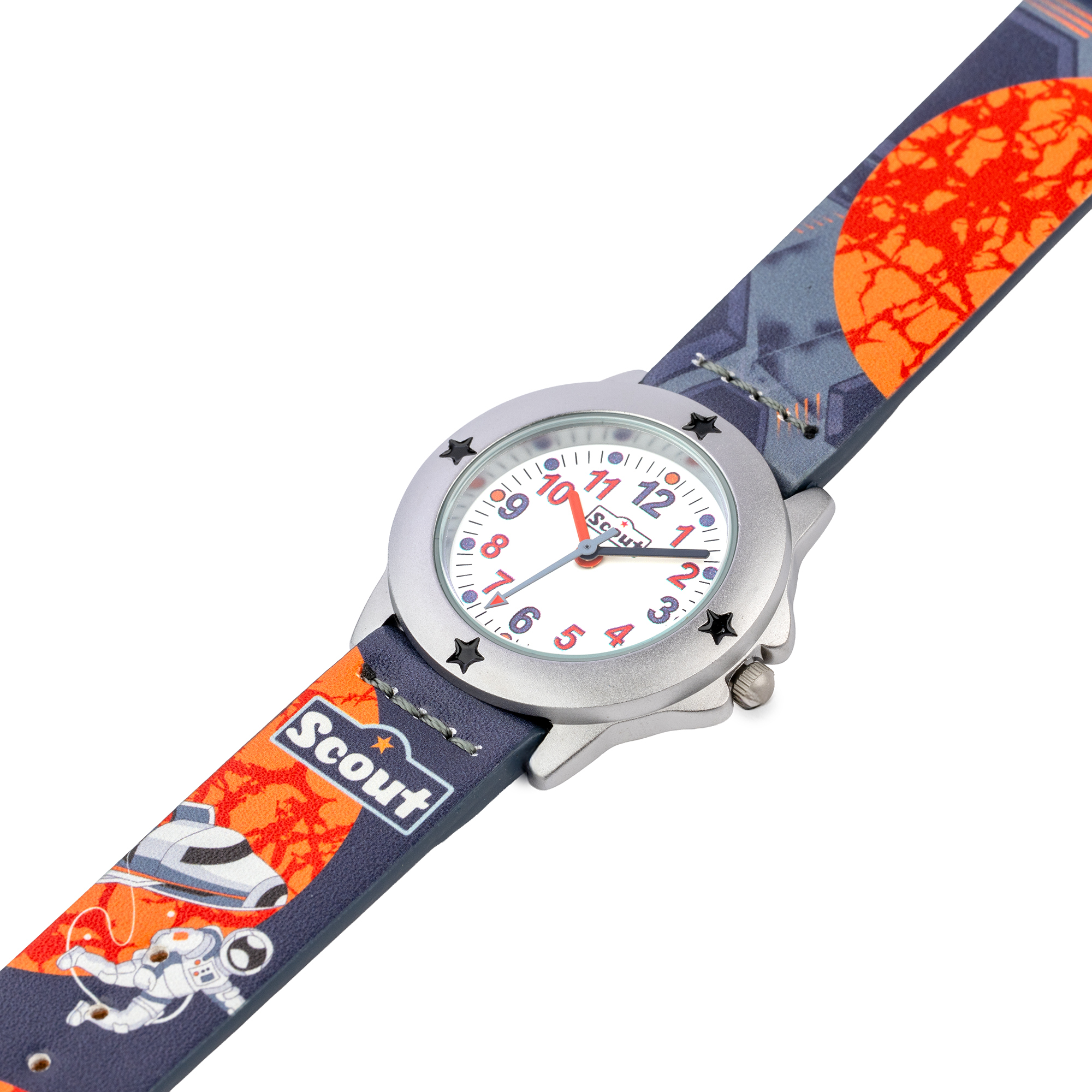 Scout Kinder-Uhr Star Kids 29,5mm Weltraum Kunstlederband 5bar