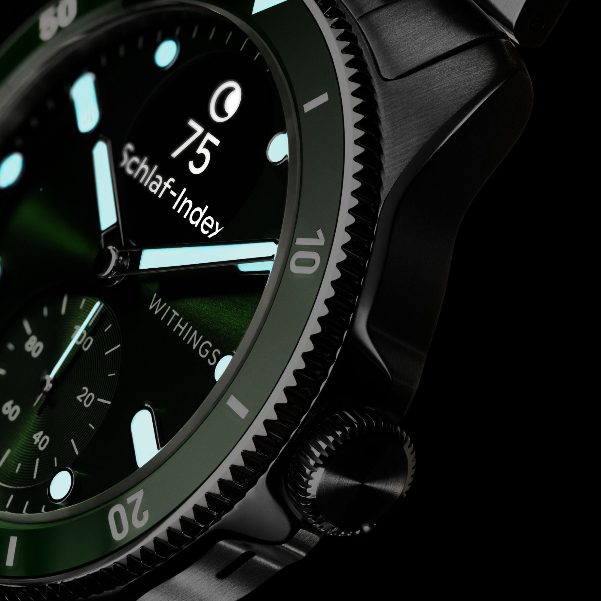 Withings HWA10-MODEL 8-ALL-IN Scanwatch Nova - 42mm Green