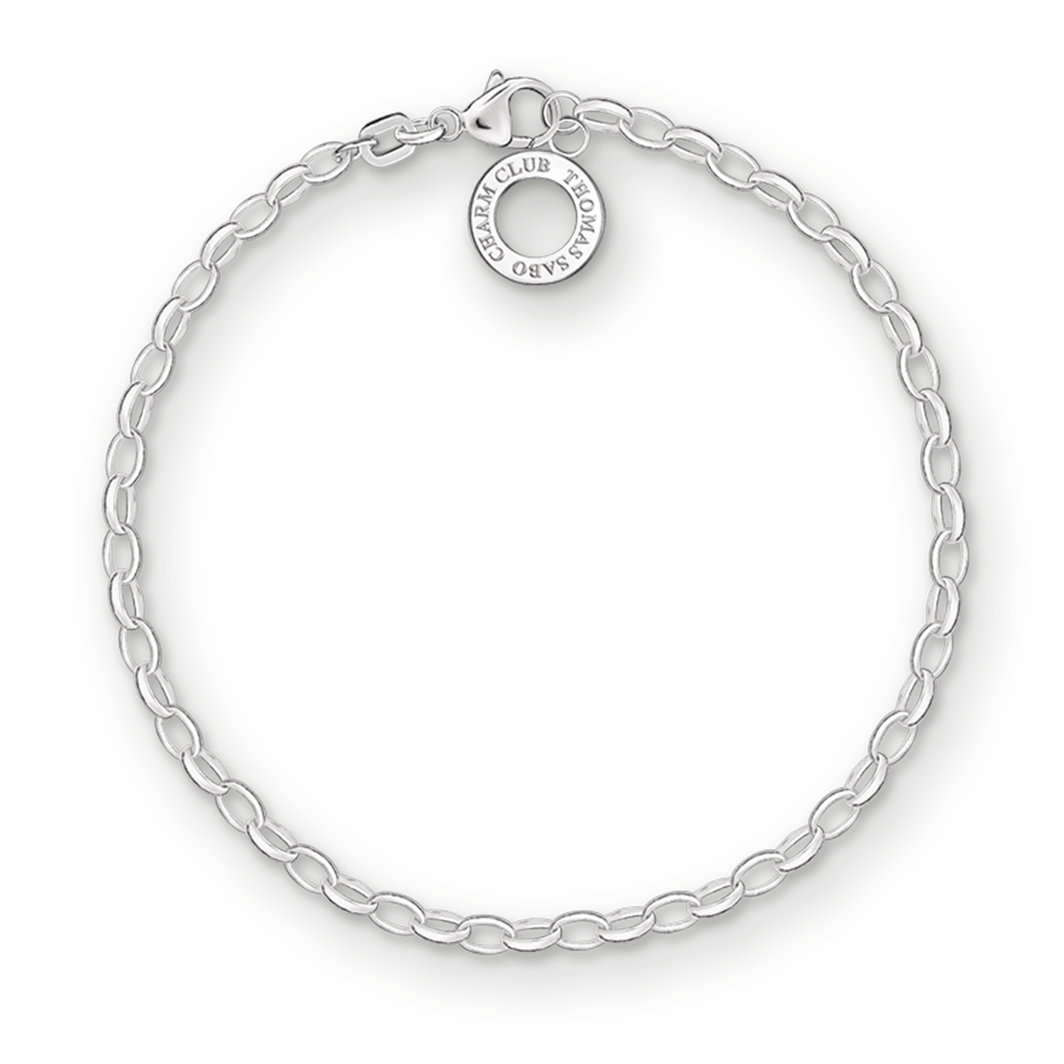 Thomas Sabo Charm-Armband aus 925 Sterlingsilber poliert 17 cm mit Karabinerverschluss X0163-001-12-M