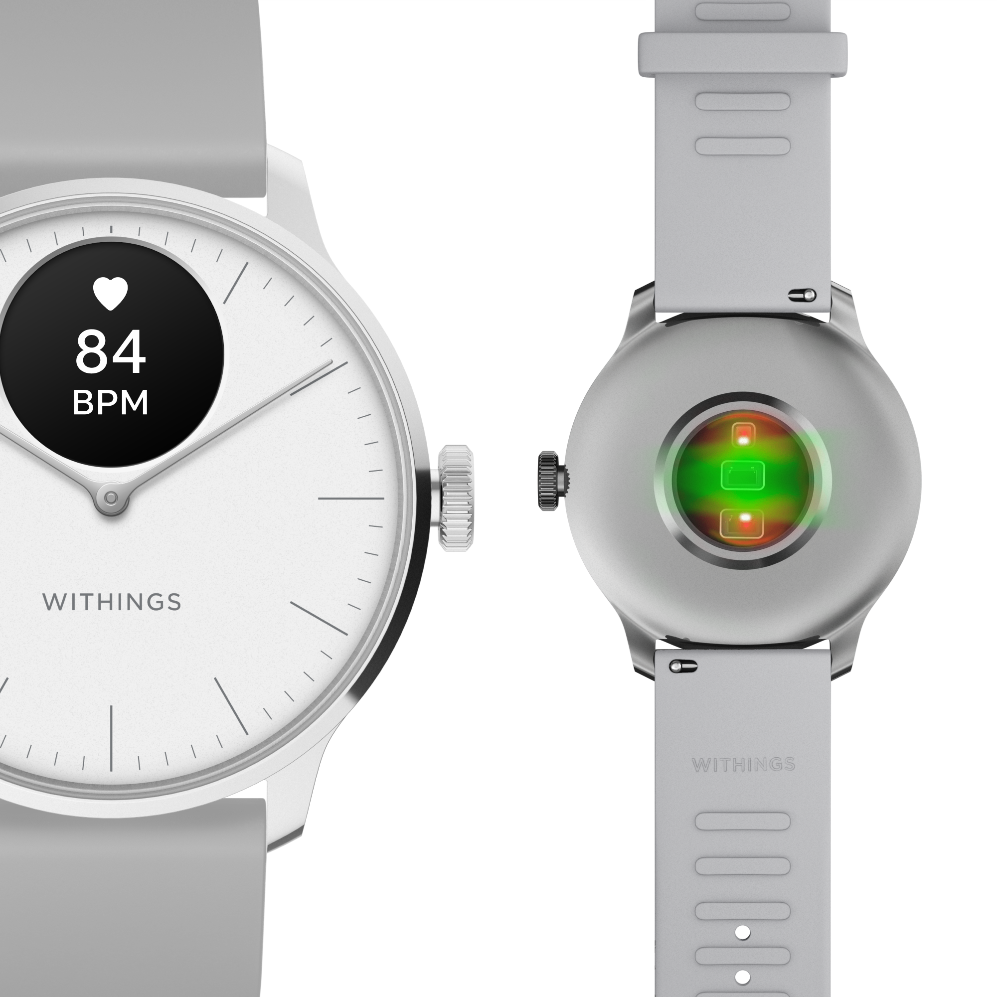 Withings HWA11-MODEL 3-ALL-IN Scanwatch light- 37 mm White