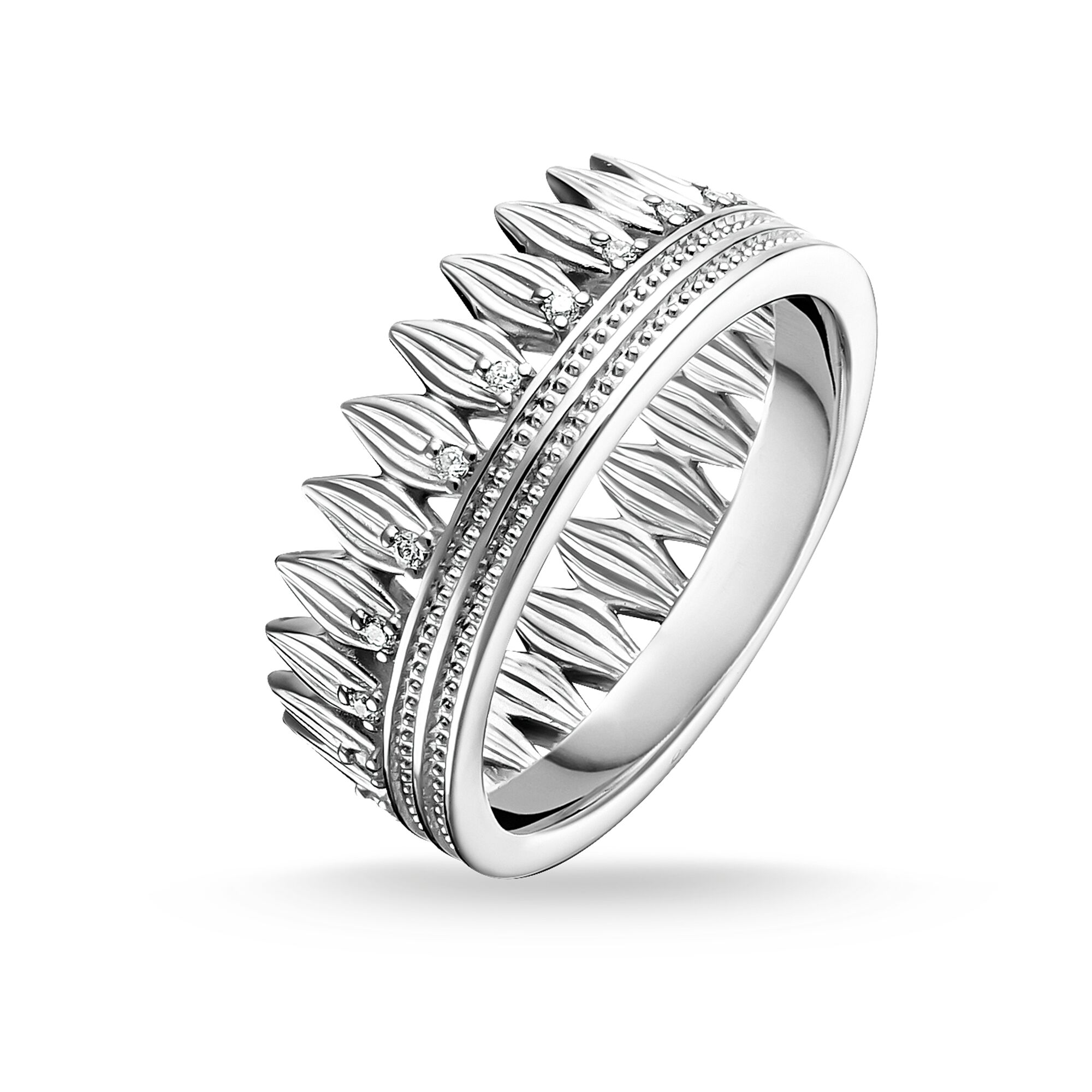 Thomas Sabo Ring Silber Krone Blätter TR2282-051-14-54