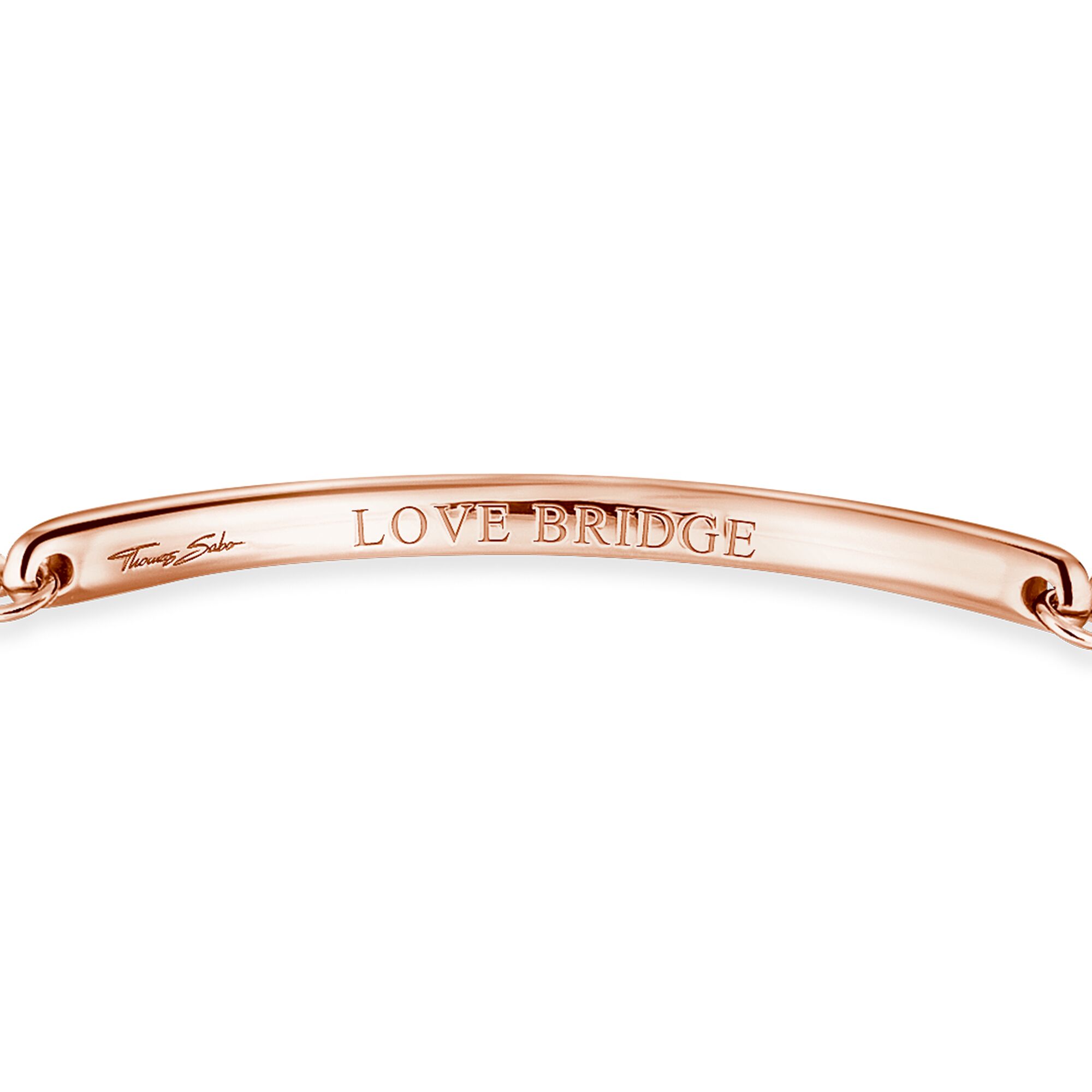 Thomas Sabo Armband Love Bridge rosè "Herz" LBA0045-416-14-L19,5v