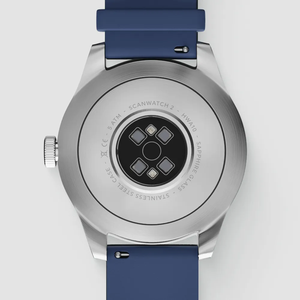 Withings HWA10-MODEL 12-ALL-I Scanwatch 2 - blau 42mm