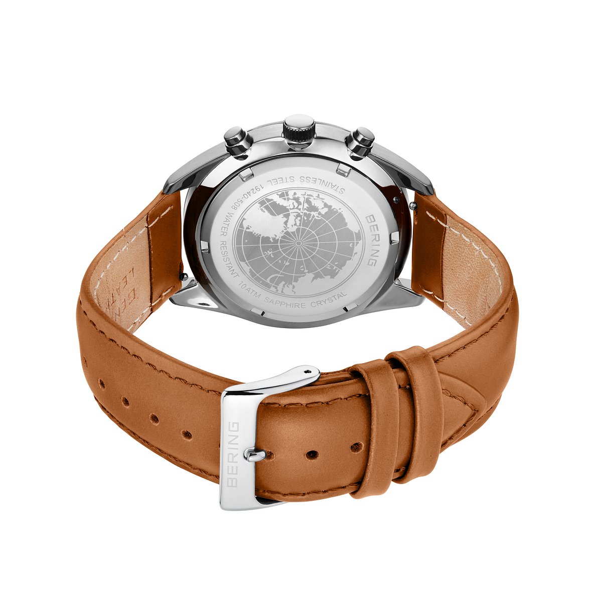 Bering 19240-508 Herrenchronograph Lederband