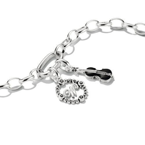 Thomas Sabo Charm-Anhänger Wednesday Cello Zirkonia Connect Silber CC1312-691-11