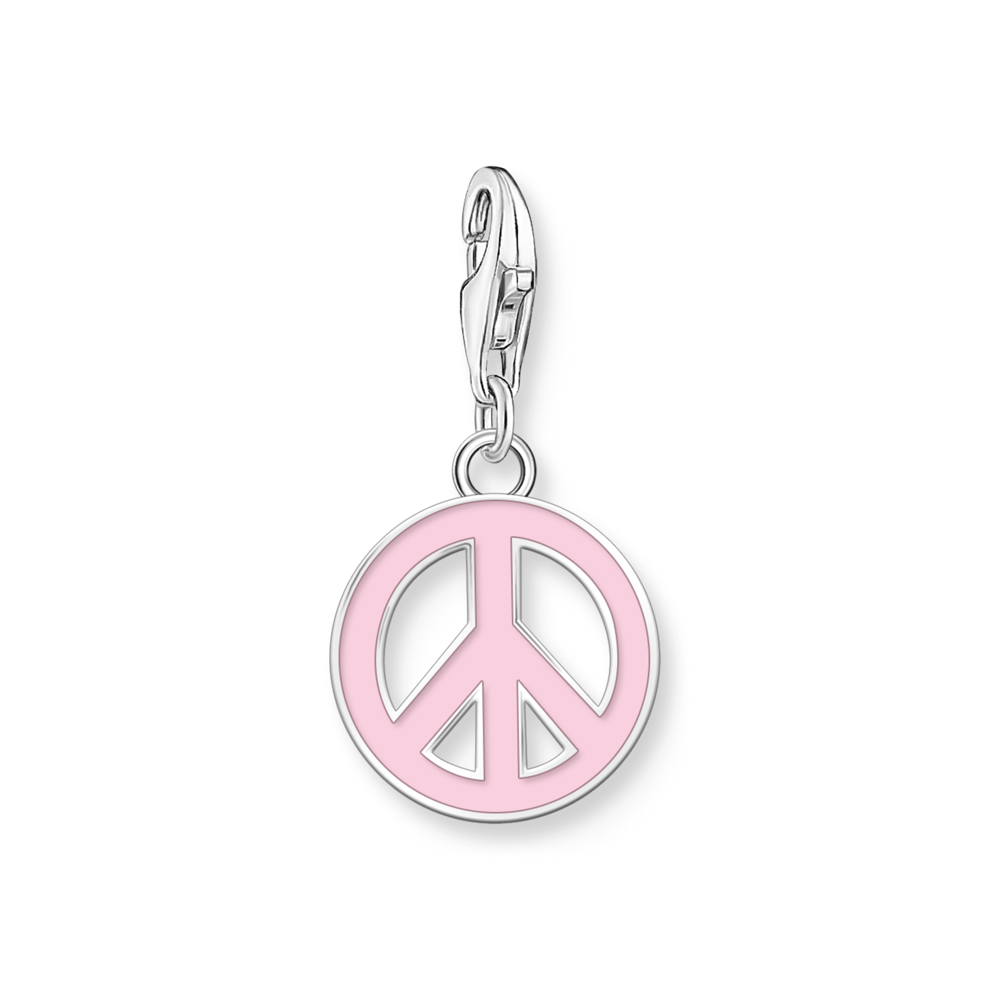 Thomas Sabo 2207-007-9 Charm-Anhänger Peace-Zeichen in Pink