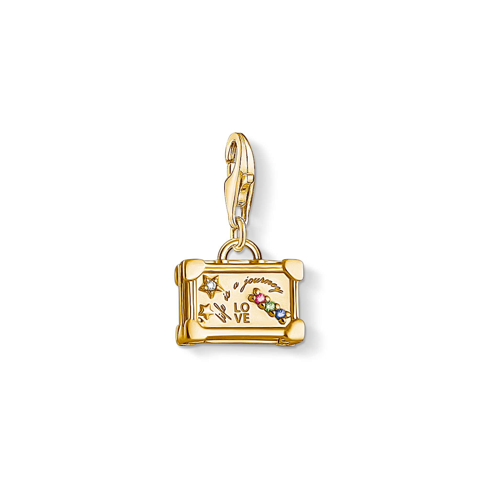 Thomas Sabo Charm Silber vergoldet "Vintage Koffer" 1763-996-7