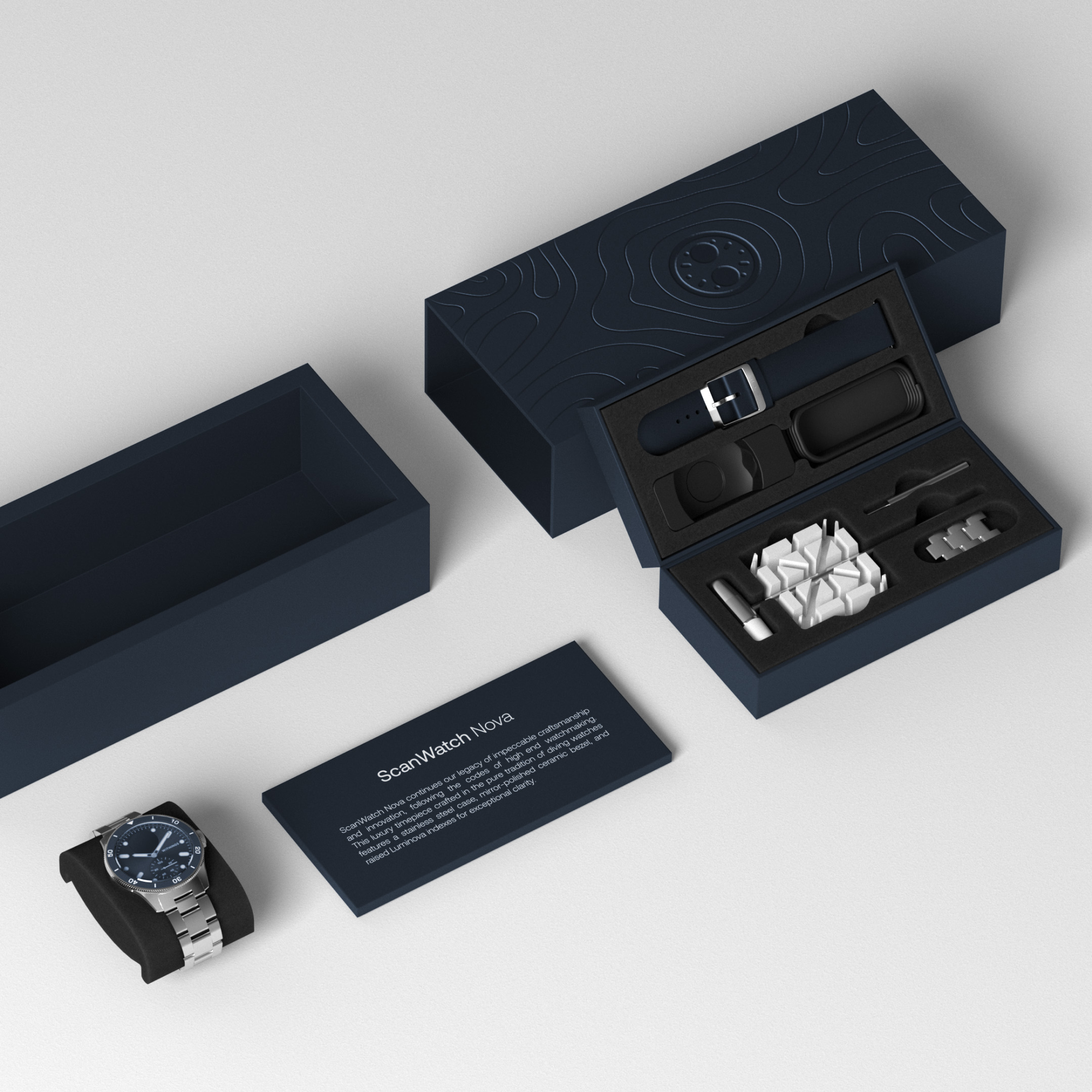 Withings HWA10-MODEL 7-ALL-IN Scanwatch Nova - 42mm Blue