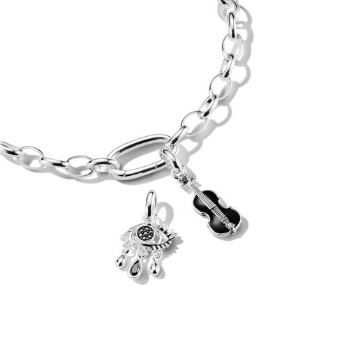 Thomas Sabo Charm-Anhänger Wednesday Cello Zirkonia Connect Silber CC1312-691-11