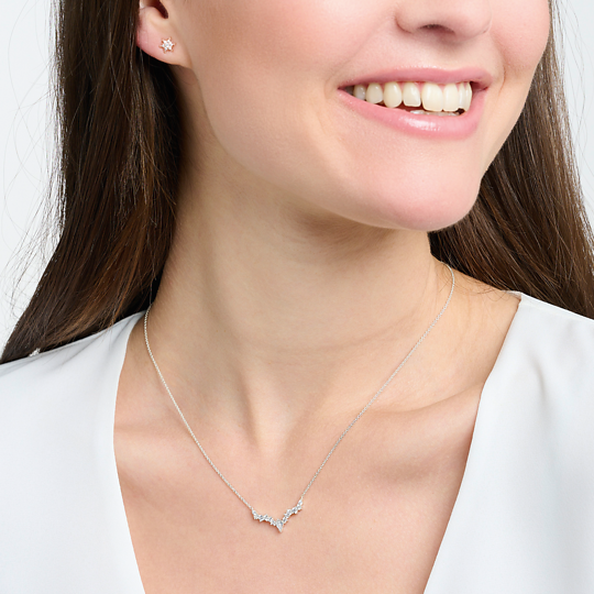 Thomas Sabo Kette Silber "Eiskristalle" KE2172-051-14-L45v