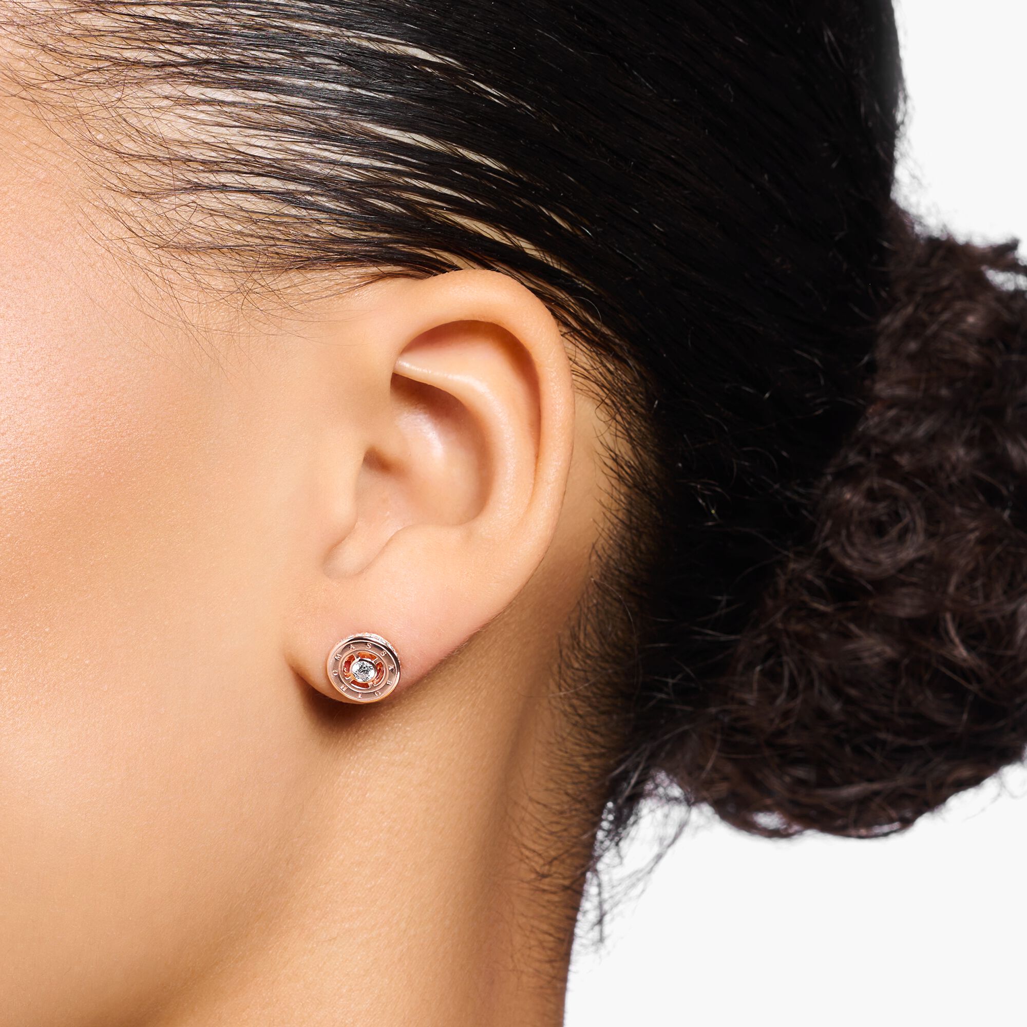 Thomas Sabo H2062-416-14 Ohrstecker mit weißen Steinen rosévergoldet