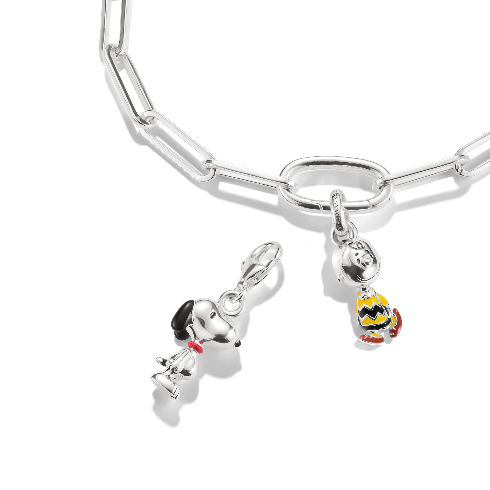 Charm-Anhänger Snoopy PEANUTS Original Silber
