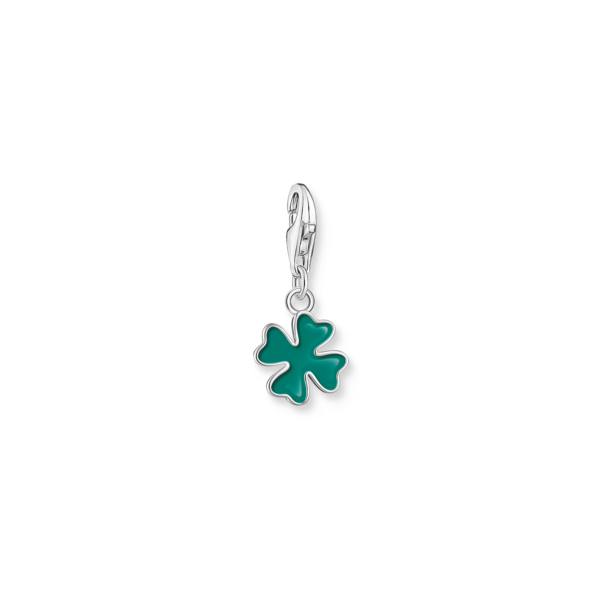 Thomas Sabo 2017-007-34 Charm-Anhänger grünes Kleeblatt Silber