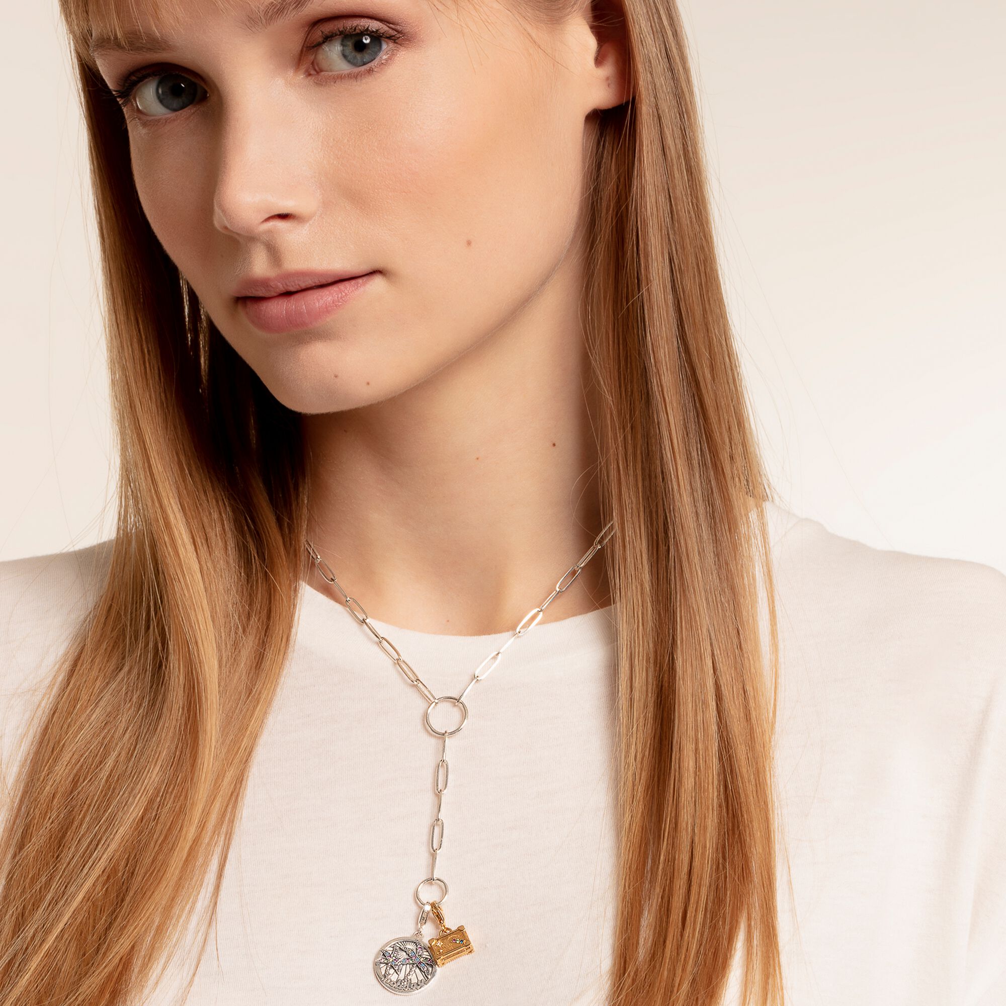 Thomas Sabo Charm Silber vergoldet "Vintage Koffer" 1763-996-7