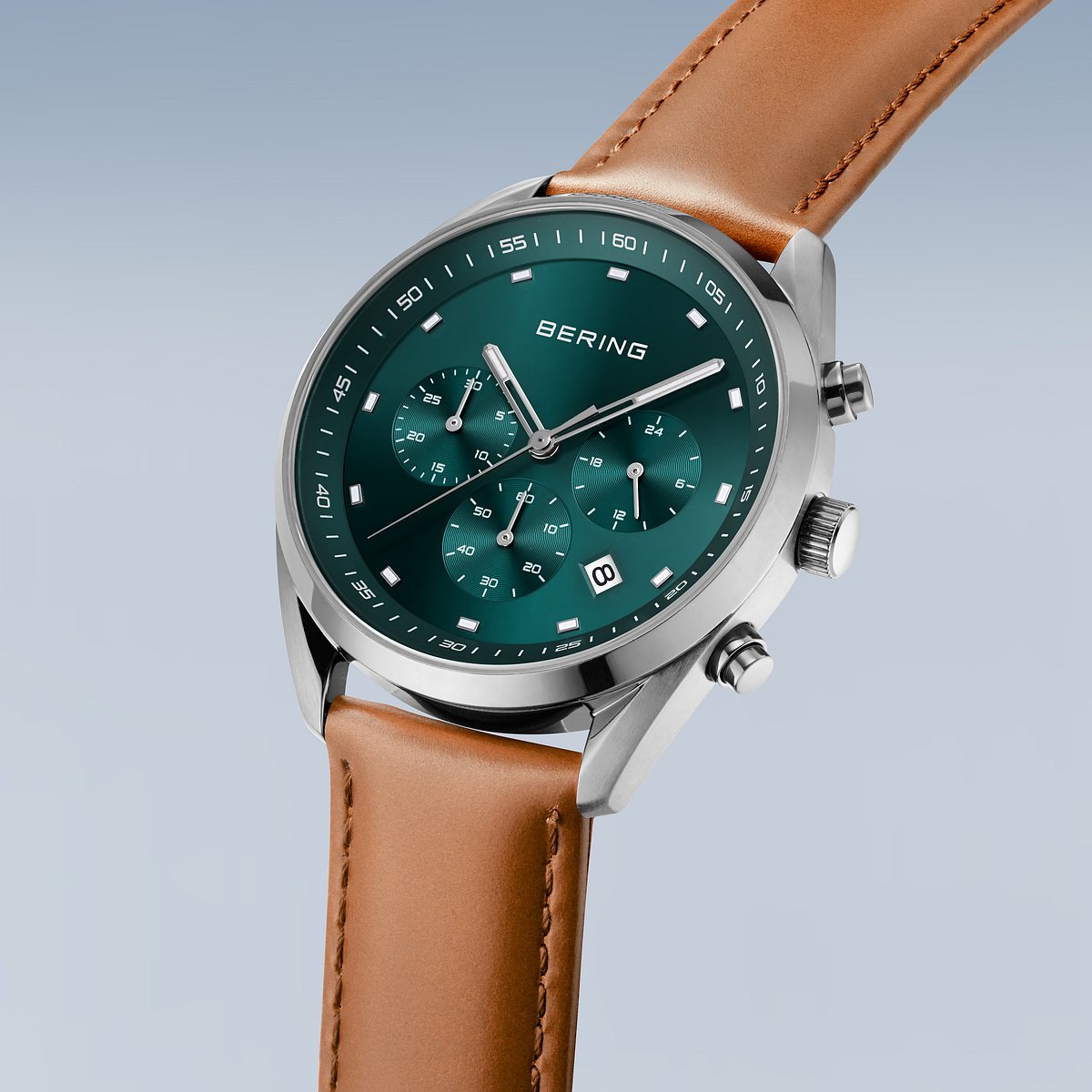 Bering 19240-508 Herrenchronograph Lederband