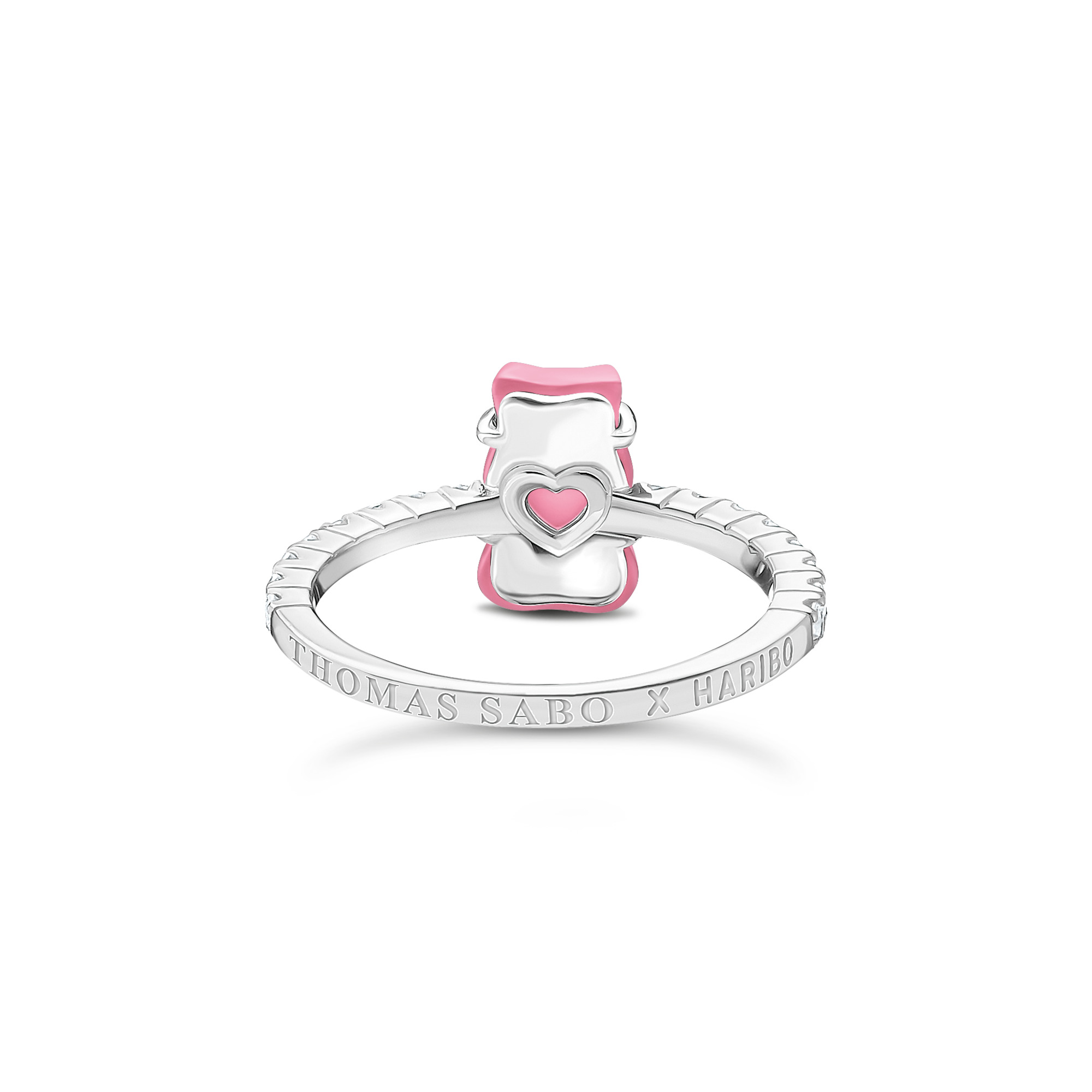 Thomas Sabo TR2459-052-9 Ring mit pinkem Mini-Goldbären