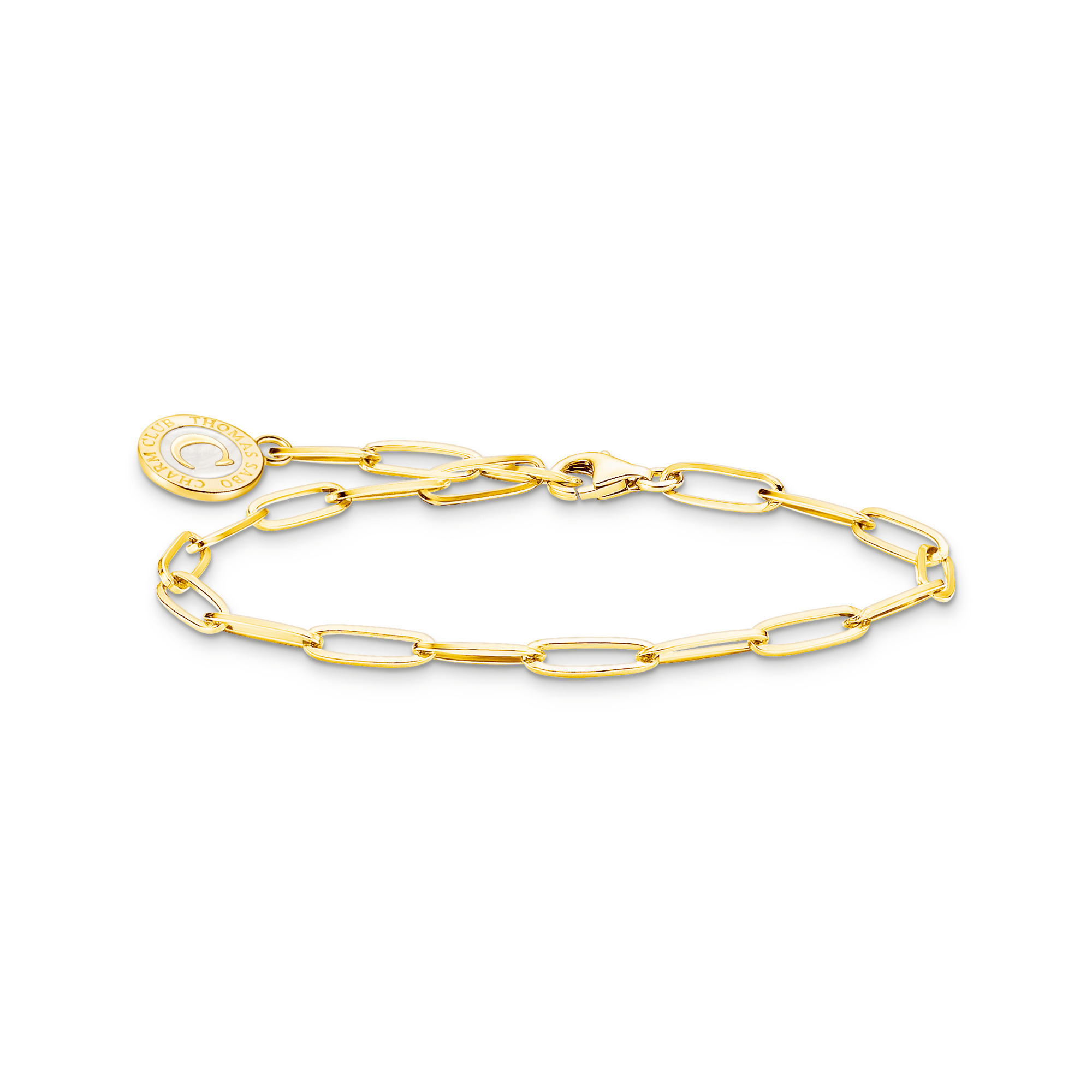Thomas Sabo Charm-Armband vergoldet mit weißem Coin