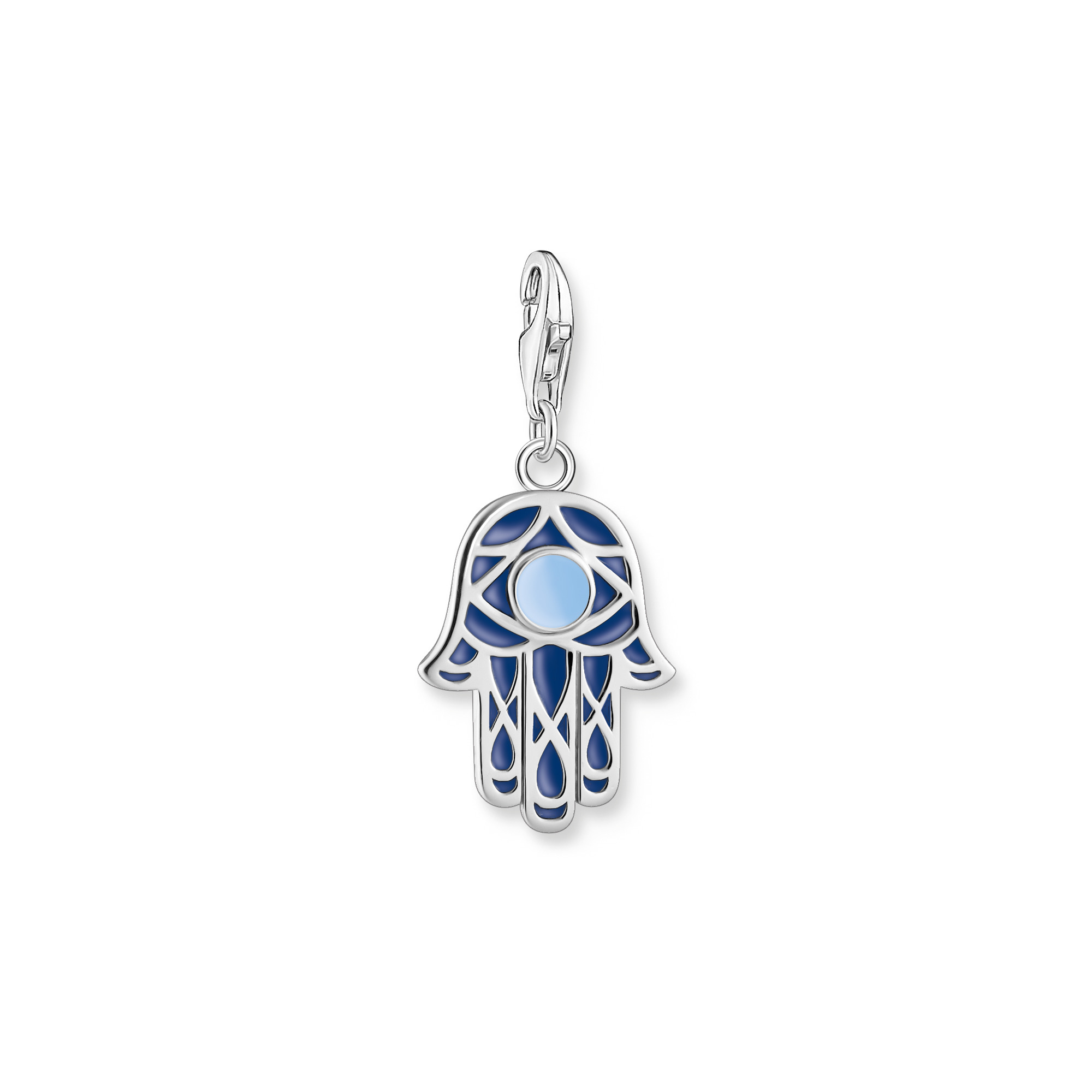 Thomas Sabo 2020-007-1 Charm-Anhänger blaue Fatima´s Hand Silber
