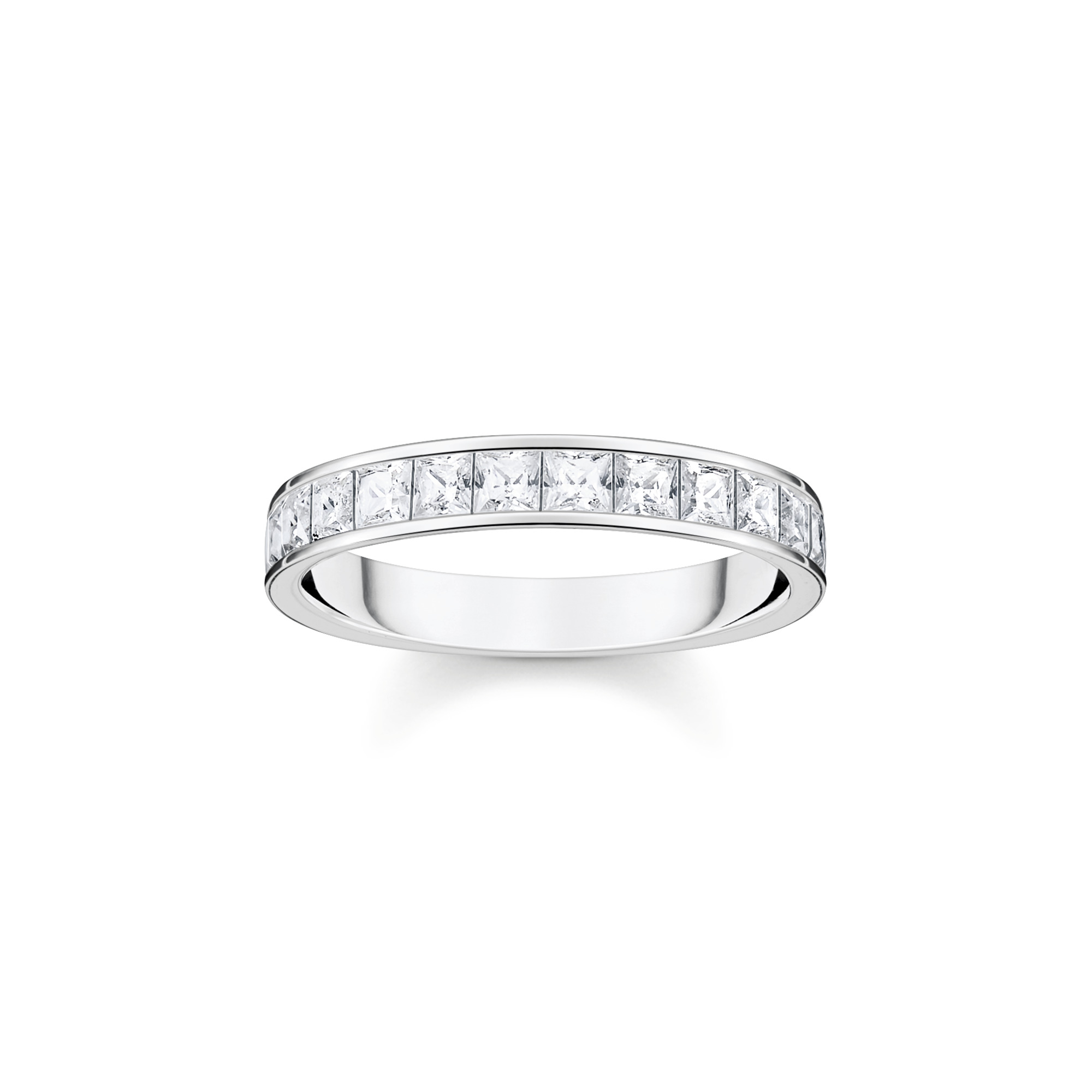 Thomas Sabo Pavé Bandring aus 925 Sterling Silber mit 13 weißen Zirkonia