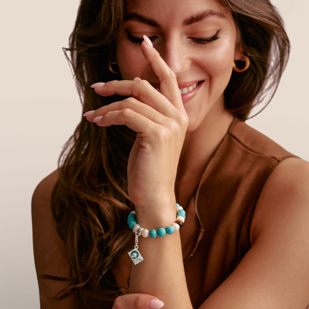 Thomas Sabo 2217-041-7 Charm-Anhänger Plattenspieler Silber