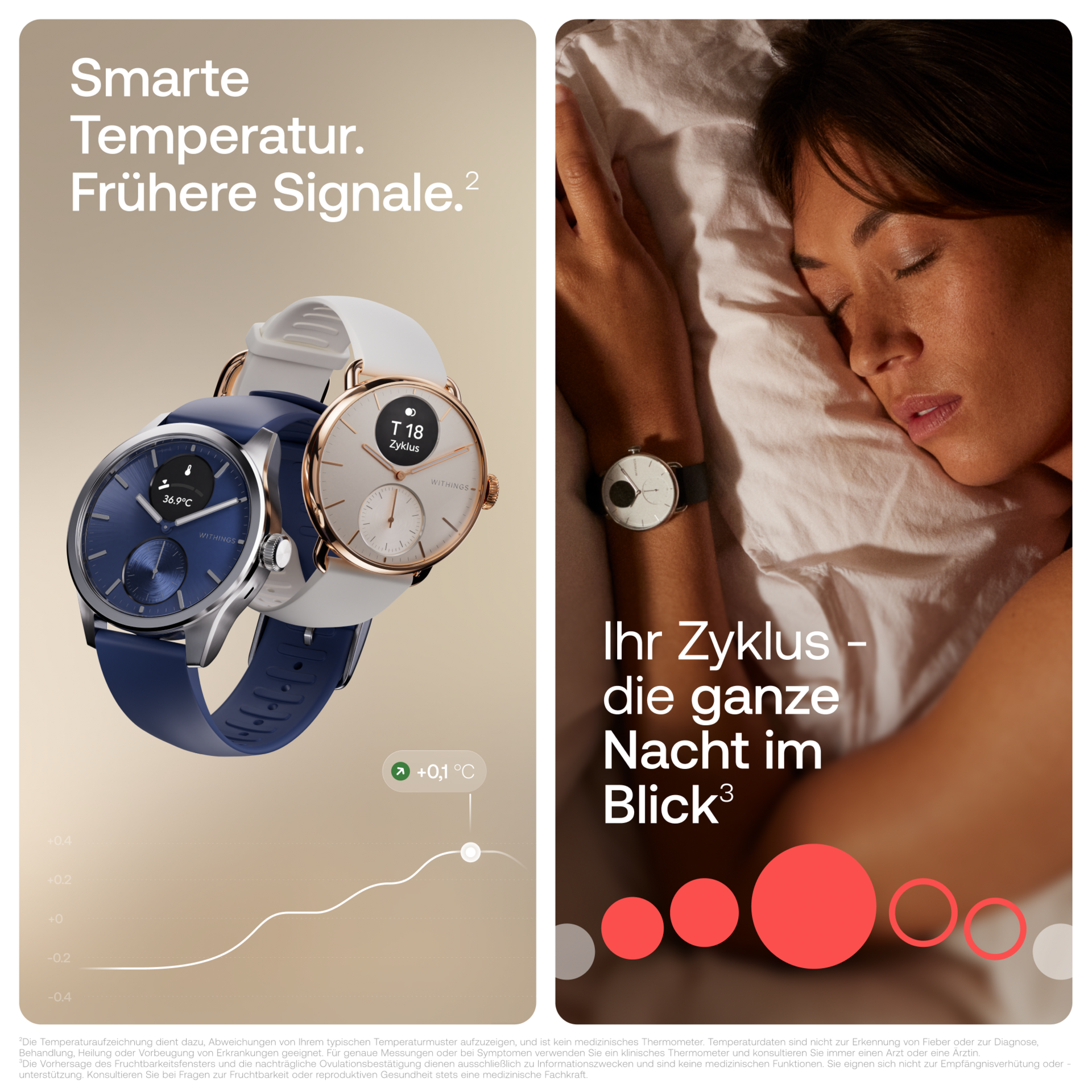 Withings HWA10-MODEL 12-ALL-I Scanwatch 2 - blau 42mm