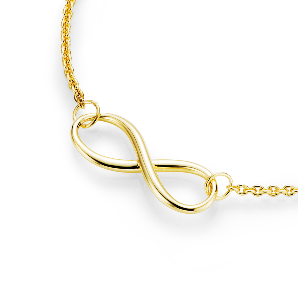 Eigenmarke Juwelier Streit, Zwickau 99011591450 Kette ''Infinity'', 925/- vergoldet online günstig kaufen bei juwelierwelt.de